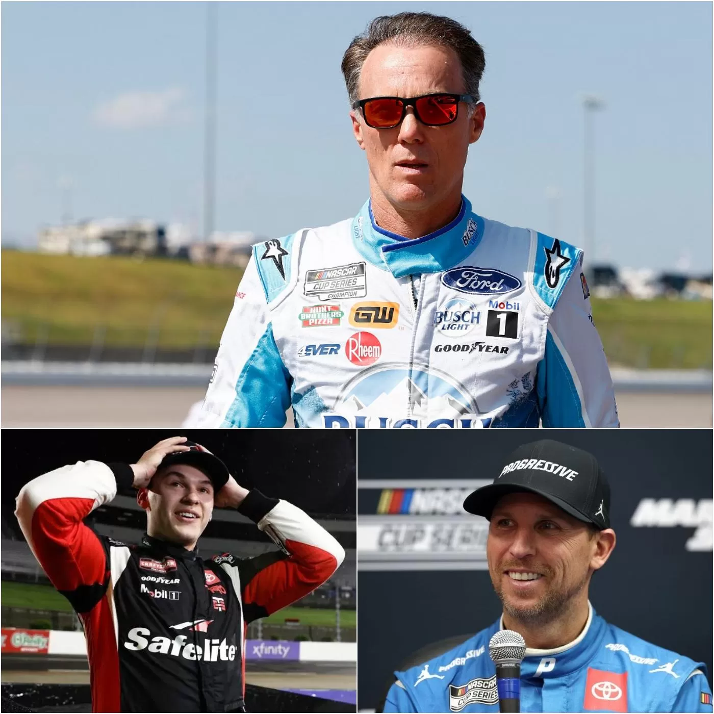 Cover Image for Kevin Harvick WARNS Denny Hamlin Against Wasting 23XI Prodigy’s Talent With Concerning NASCAR Bombshell