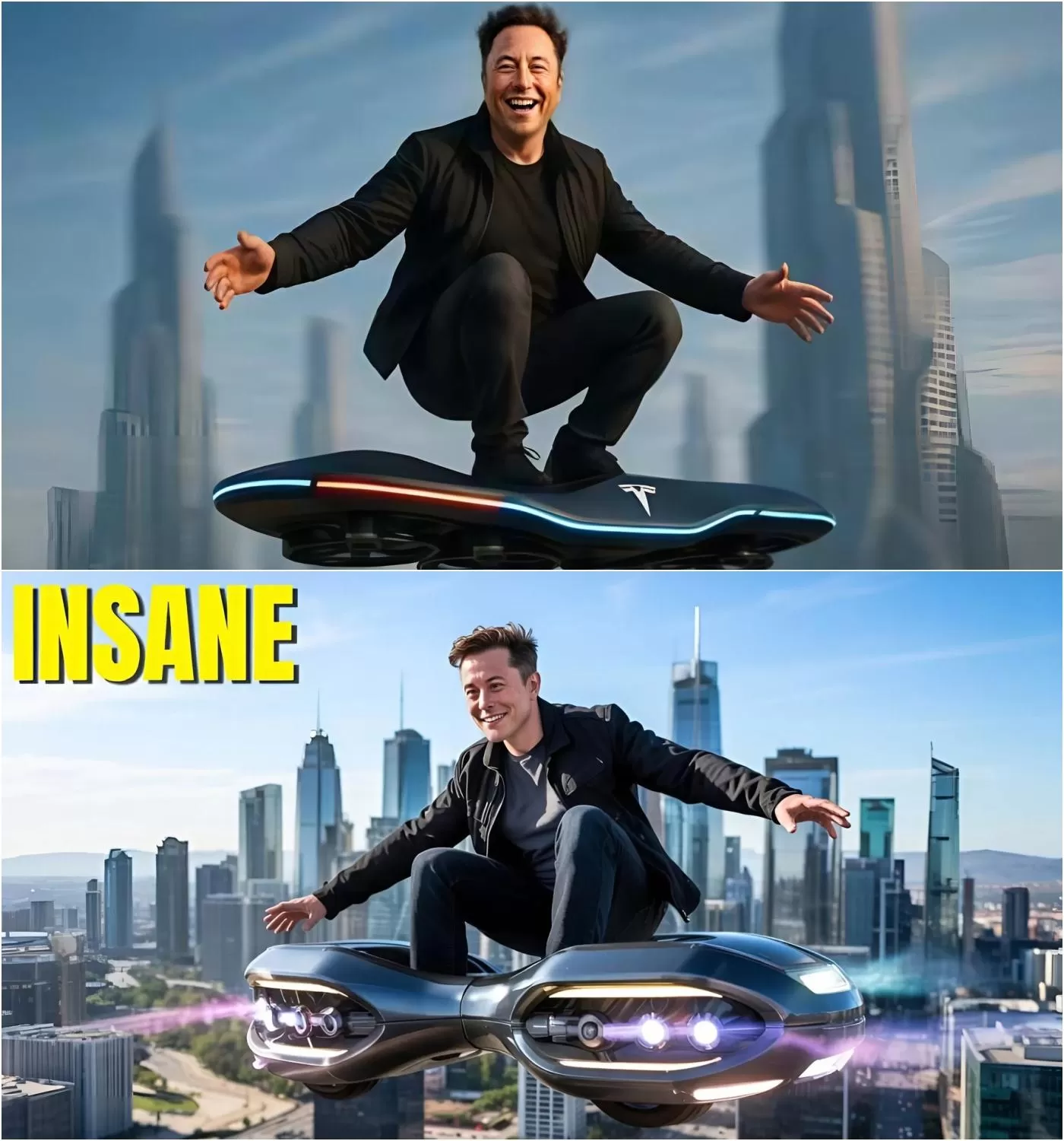 Cover Image for Il primo hoverboard volante di Tesla arriva sul mercato! Elon Musk ne svela il primo sguardo, LA VERITÀ RIVELA!