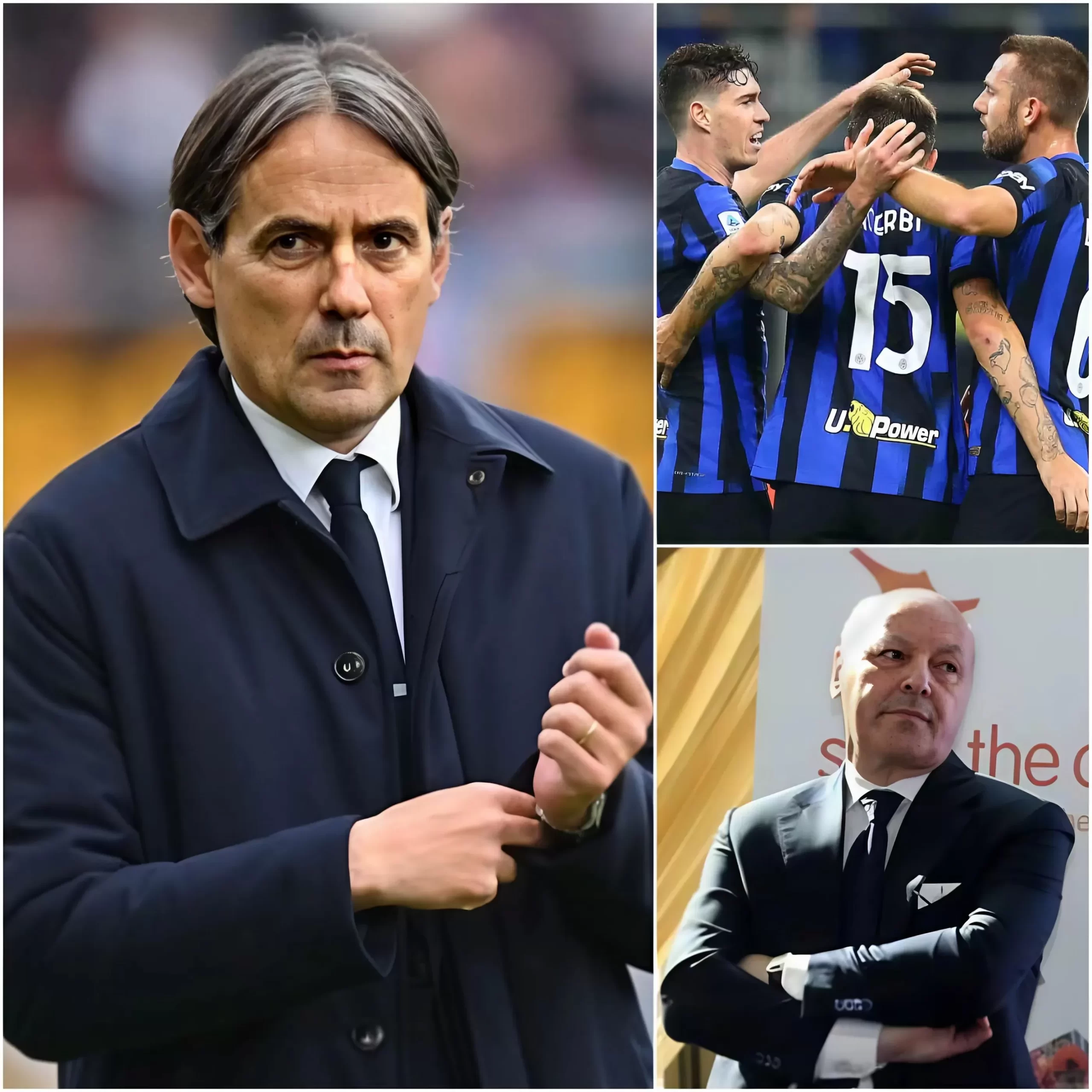 Cover Image for AL HILAL ha presentato all’Inter un’offerta da 60 milioni di euro per due difensori centrali. L’allenatore Simone Inzaghi, deciso a portarli con sé in Arabia per affrontare una nuova avventura, ha spinto per il trasferimento. Tuttavia, la risposta del presidente nerazzurro Giuseppe Marotta è arrivata subito – e ha lasciato tutti a bocca aperta…