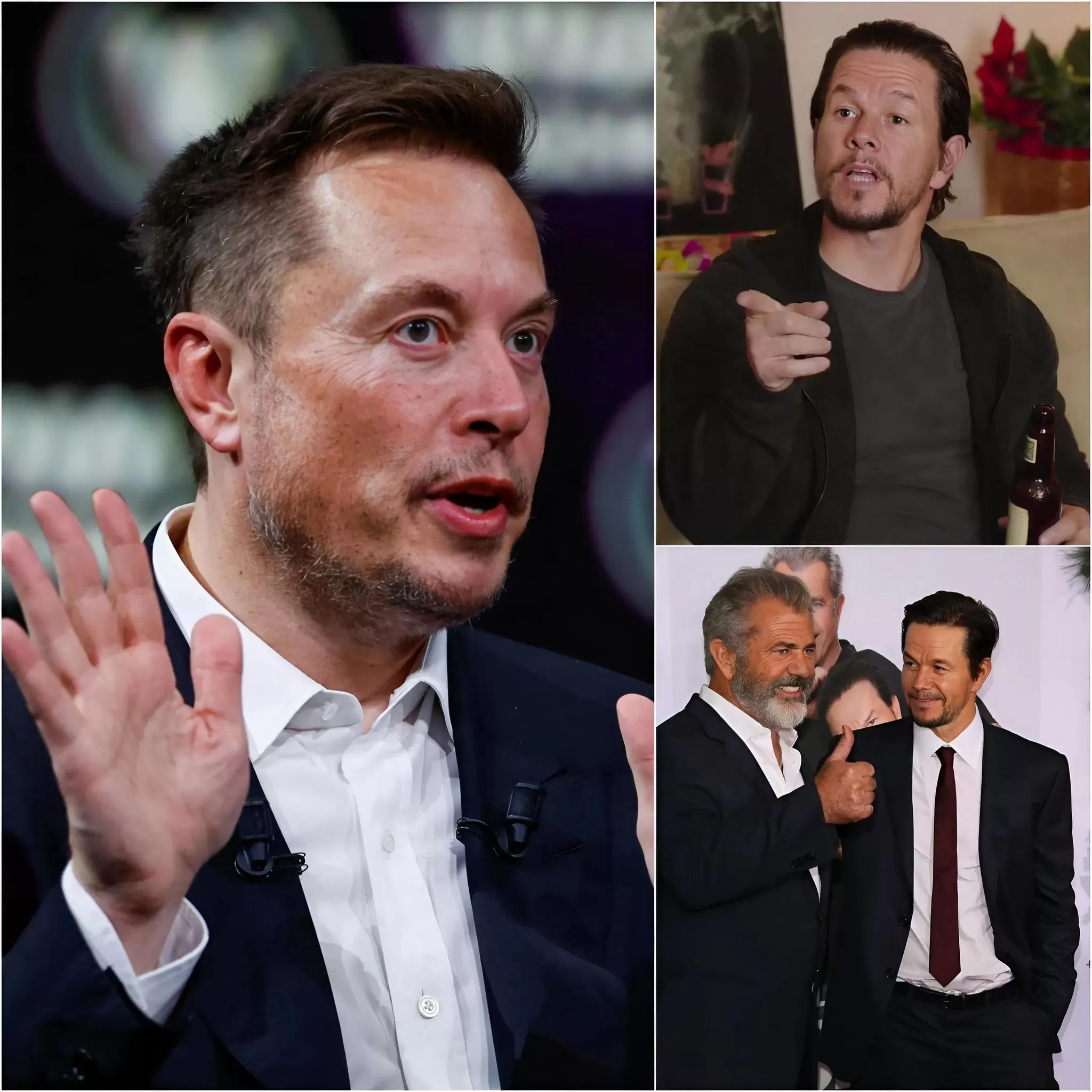 Cover Image for 5 MINUTI FA! Mel Gibson e Mark Wahlberg SCIOCCANO IL MONDO rifiutando senza mezzi termini la sponsorizzazione di Elon Musk (Tesla) per il loro studio “anti-woke” — con un motivo così forte da lasciare Elon Musk senza parole e sconvolgere i media mondiali…
