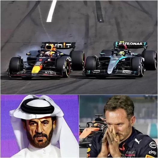 Cover Image for AFGELOPEN! FIA-baas stuurt krachtig signaal om Christian Horner te straffen na beschuldigingen tegen Mercedes-coureur George Russell in de strafzaak tegen Max Verstappen en Russell.
