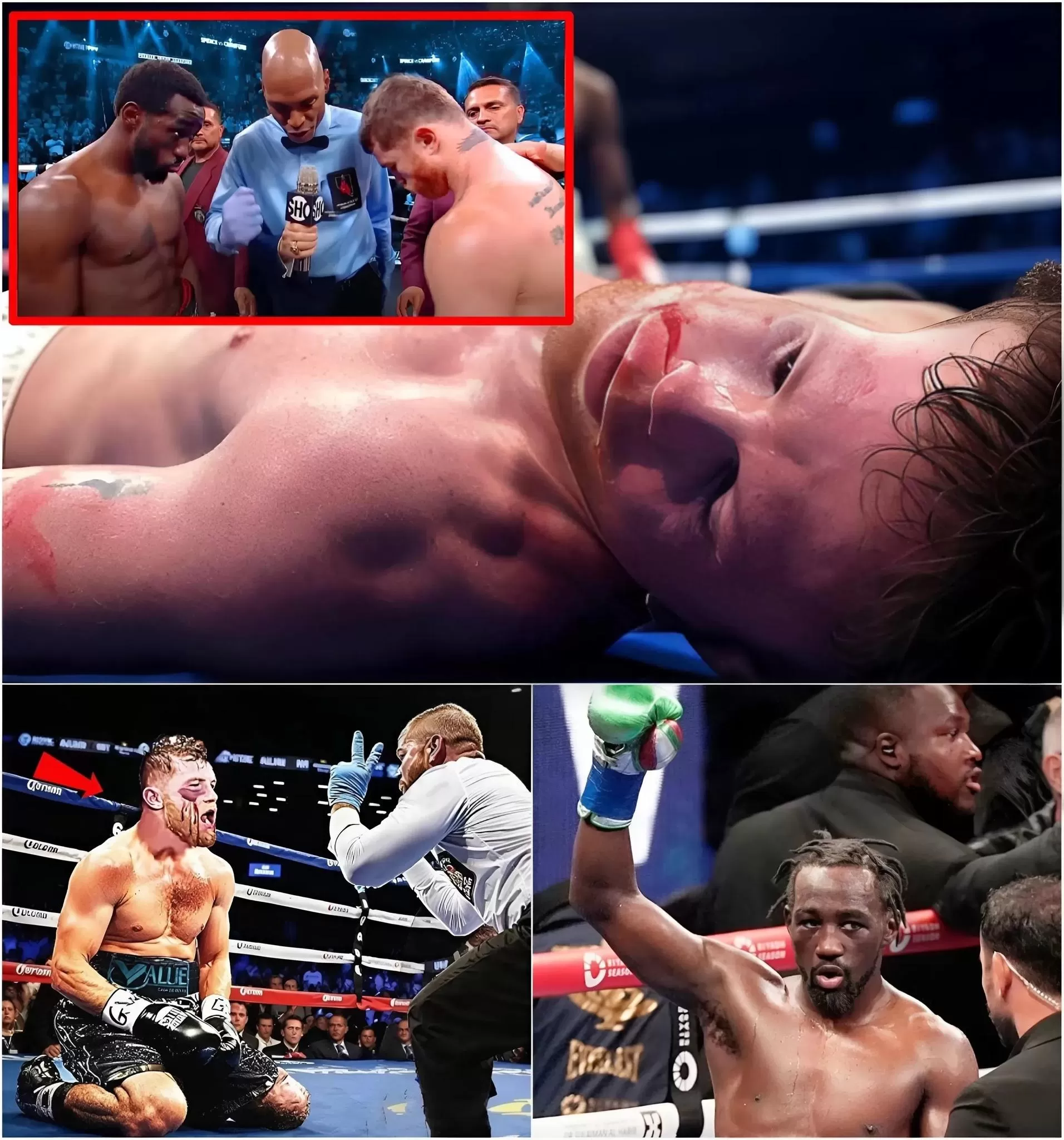 Cover Image for SHOCKING: Canelo Álvarez Takes a Devastating Knockout from Terence Crawford – ‘The King’ Collapses in the Ring for 25 Minutes