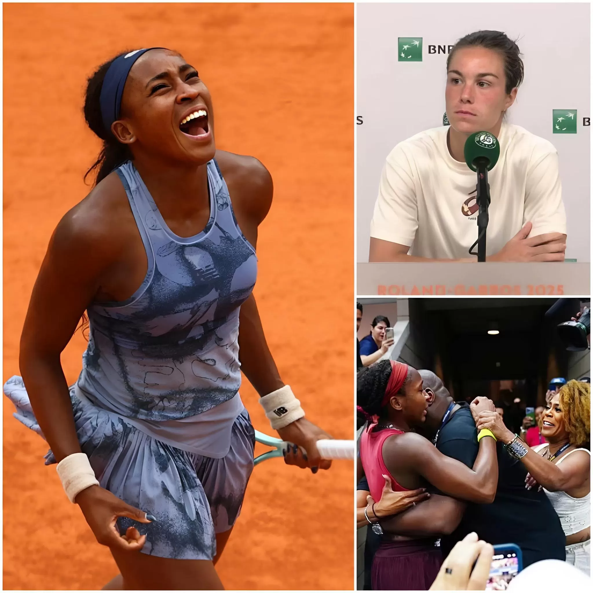 Cover Image for EXPLOSIVE: Boisson scoffs in front of the press: “Coco only wins because she’s got a whole Hollywood team behind her!” — a short but deeply insulting jab aimed at Coco Gauff. Just five minutes later, Coco Gauff fired back with a cold, four-word post that sent fans from both sides into a fierce online war, pushing the drama to its peak!