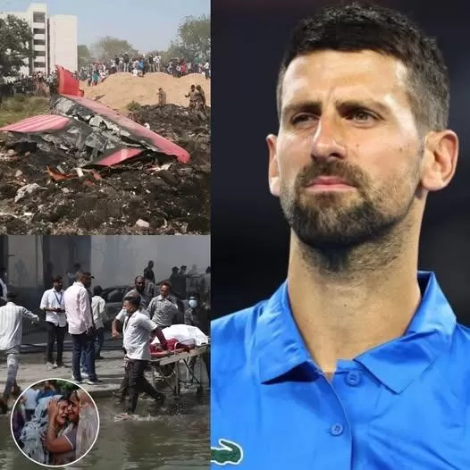 Cover Image for ‼️ UPDATE: 15 minutes ago, Tennis legend Novak Djokovic has quietly helped the families of the victims of the plane crash in India that killed 290 people turn a new page with his ”warm actions” that make fans proud and admire….🙏 Details in comments 👇👇👇