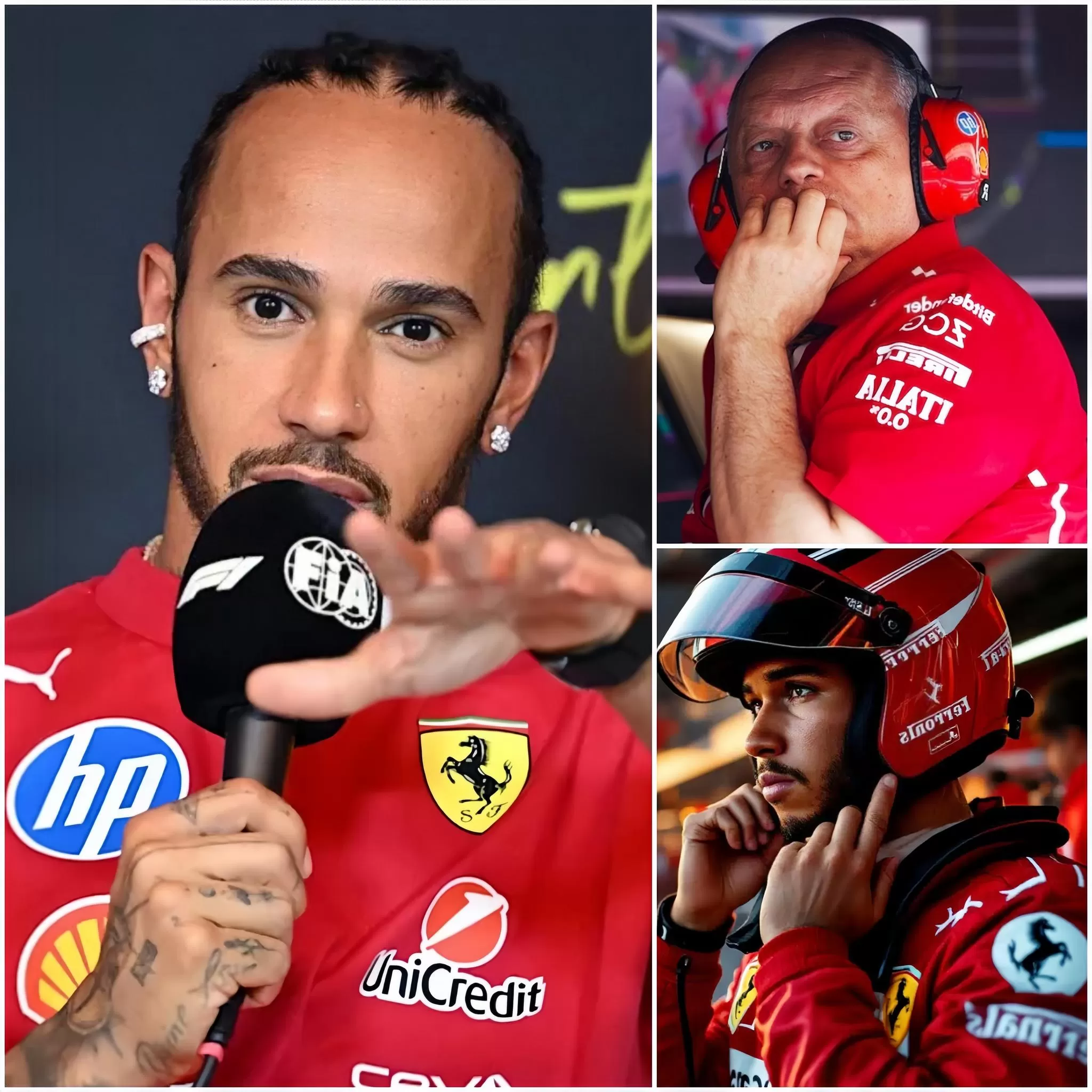 Cover Image for Lewis Hamilton slams the media and tells them to ‘stop making stuff up’ as he hits back at latest Ferrari rumours