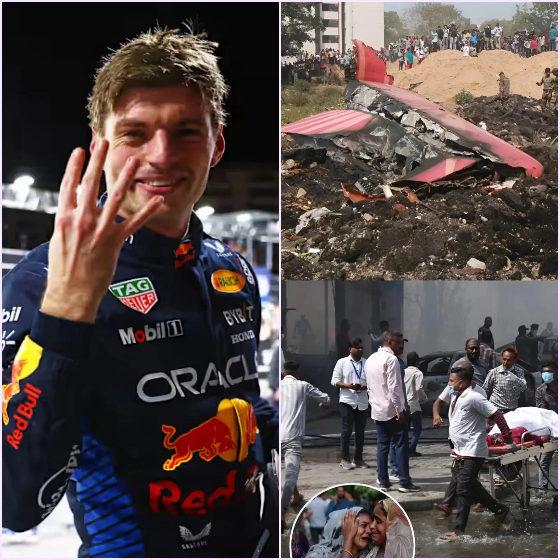 Cover Image for UPDATE🔴 30 minutes ago, Iconic Champion Racing F1 Max Verstappen has quietly helped the families of the victims of the plane crash in India that killed 290 people, turn a new page with his warm actions that make fans proud and admire….