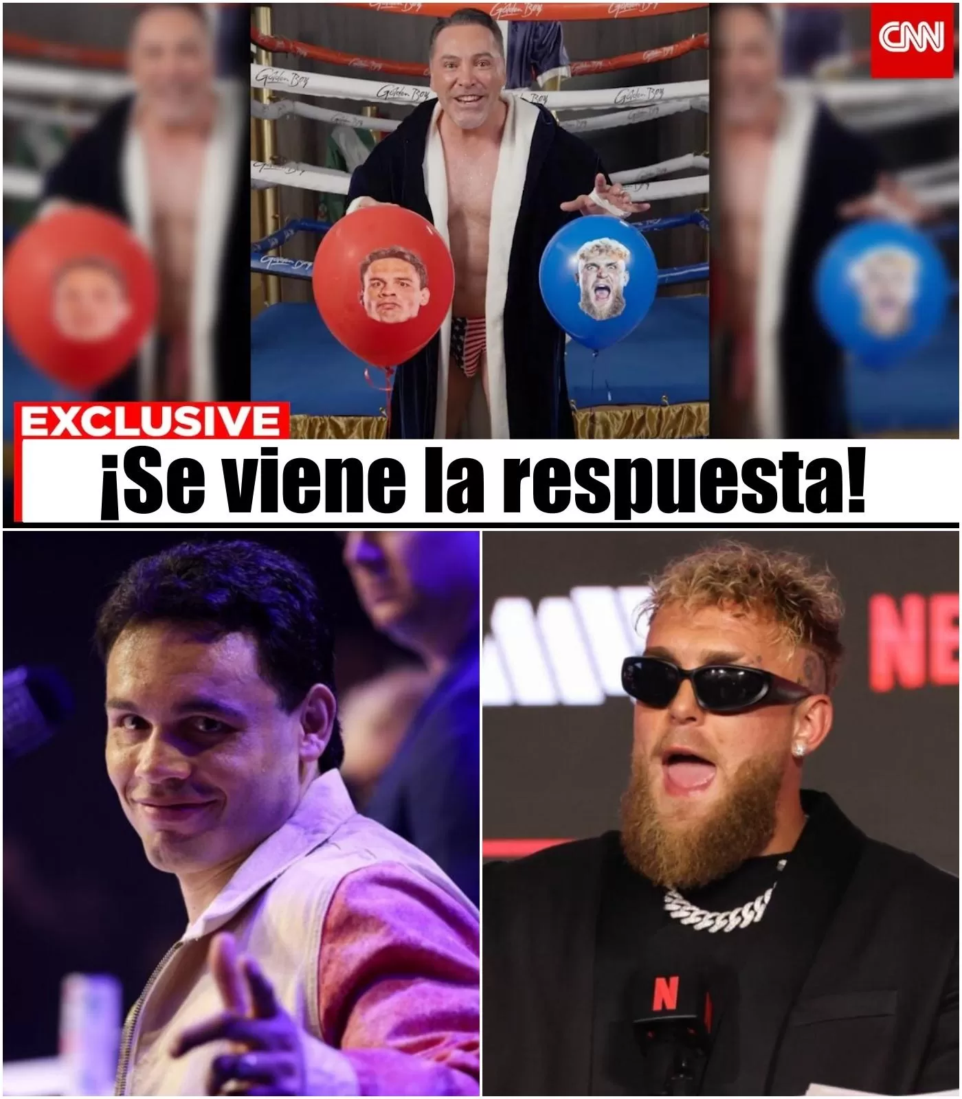 Cover Image for ÚLTIMA HORA: Oscar De La Hoya predijo que Julio Chávez Jr. perdería contra Jake Paul.