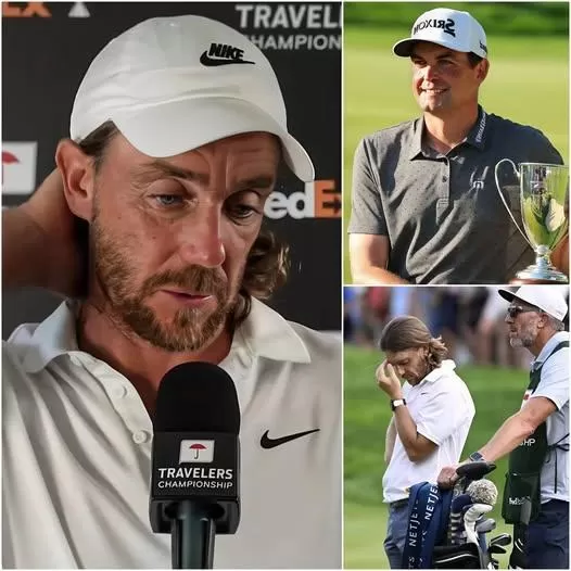 Cover Image for BREAKING🛑 Tommy Fleetwood Shares Heartbreaking Five-Word Message Amid Travelers Championship Struggles, Leaving Fans in Tears!👇