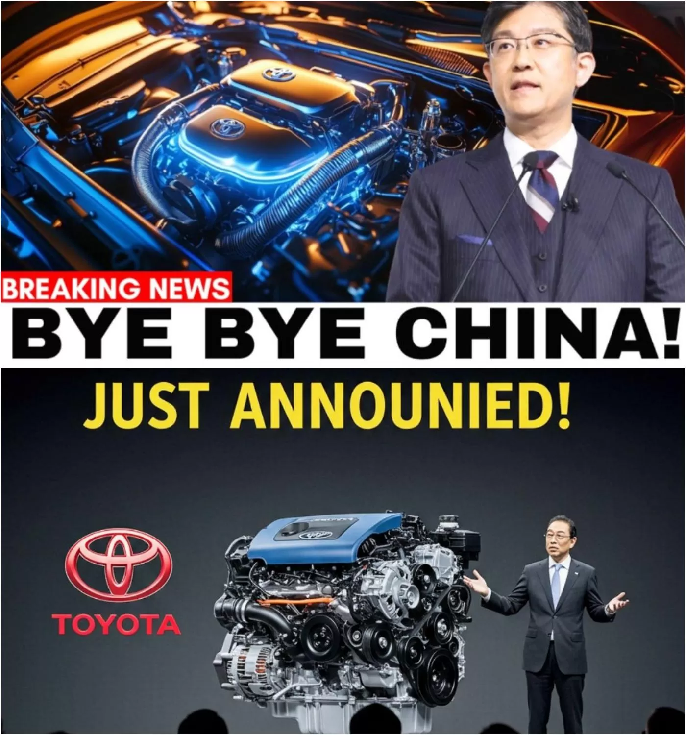 Cover Image for TOP SECRET TRAPEZIATO: Toyota ha silenziosamente “UCCISO” le auto elettriche: la tecnologia del motore ad acqua è stata appena svelata e ha mandato nel panico Elon Musk