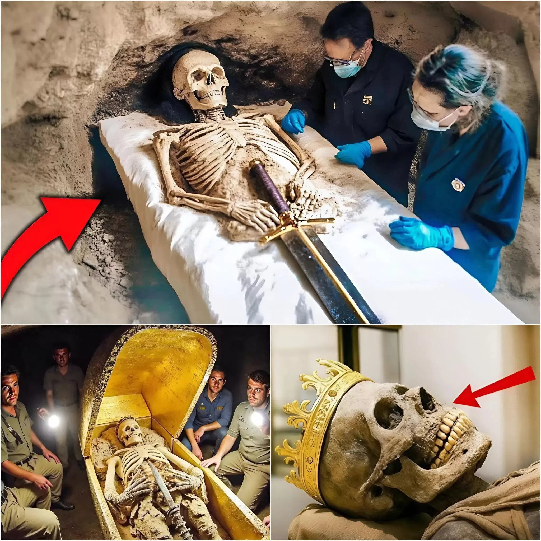 Cover Image for GRUSELIG! Archäologen öffnen ENDLICH König Artus’ 1.500 Jahre altes Grab in einer antiken Höhle in England. DNA-Analyse liefert schockierende Erkenntnisse für die Wissenschaft!