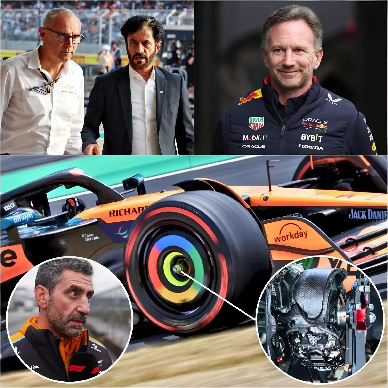 Cover Image for “IT’S OVER!” MAJOR CHANGE at Red Bull and McLaren after the FIA ​​reveals McLaren’s INCREDIBLE braking technique.