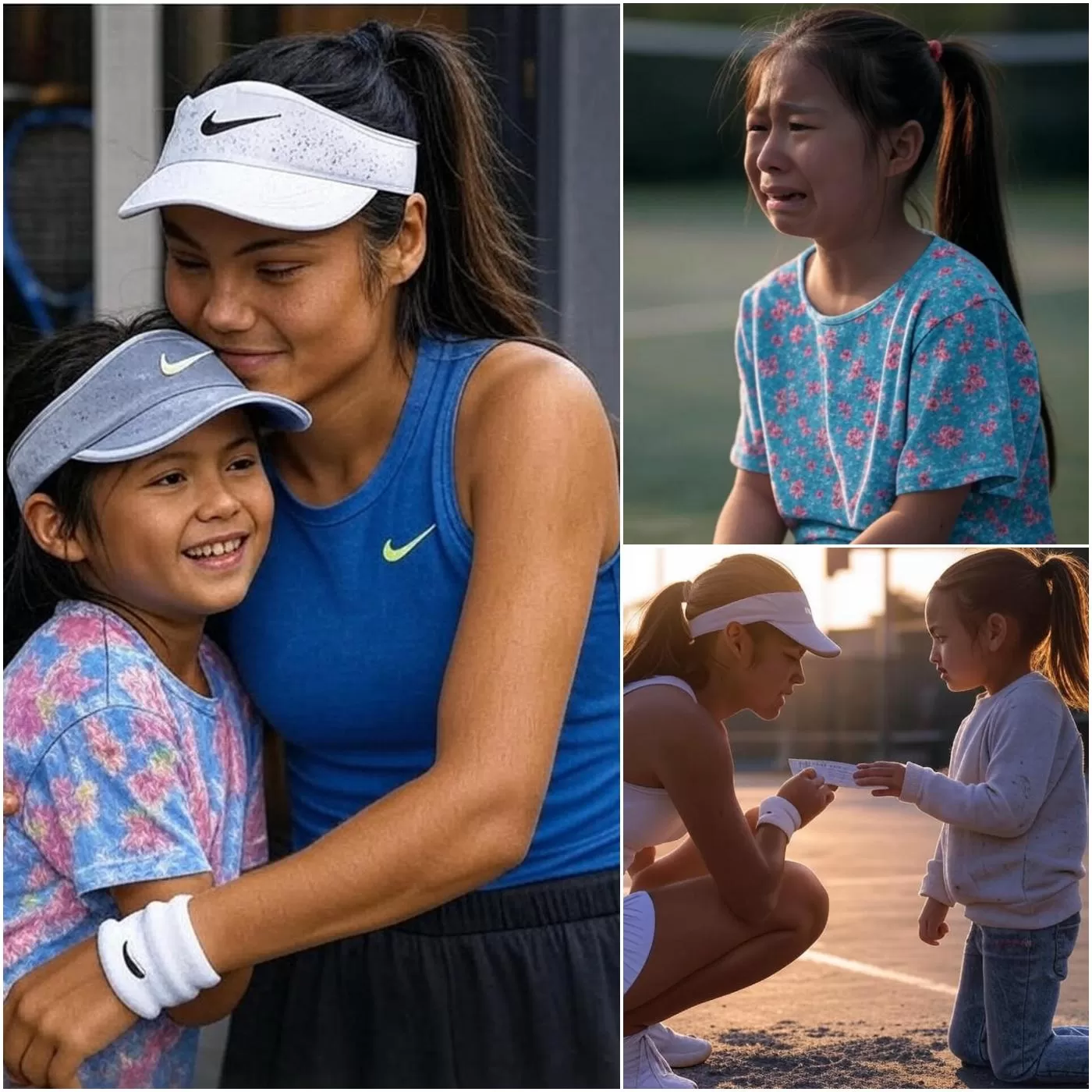 Cover Image for Emma Raducanu’s met a poor young girl who couldn’t afford a tennis racket, and her unexpected gesture – donating 5 million dollars to make the girl’s dream come true – left the entire tennis world speechless, touching everyone’s hearts.