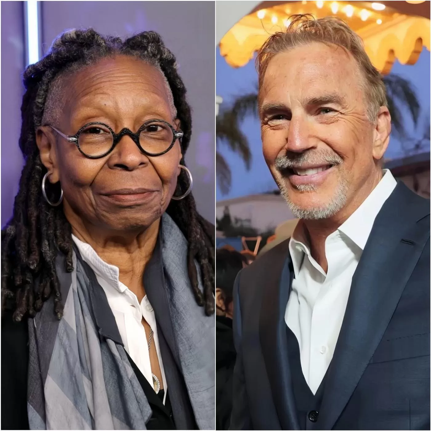 Cover Image for BREAKING: Kevin Costner Refuses to Share Stage With Whoopi Goldberg at Oscars — “It’s Me or Her”