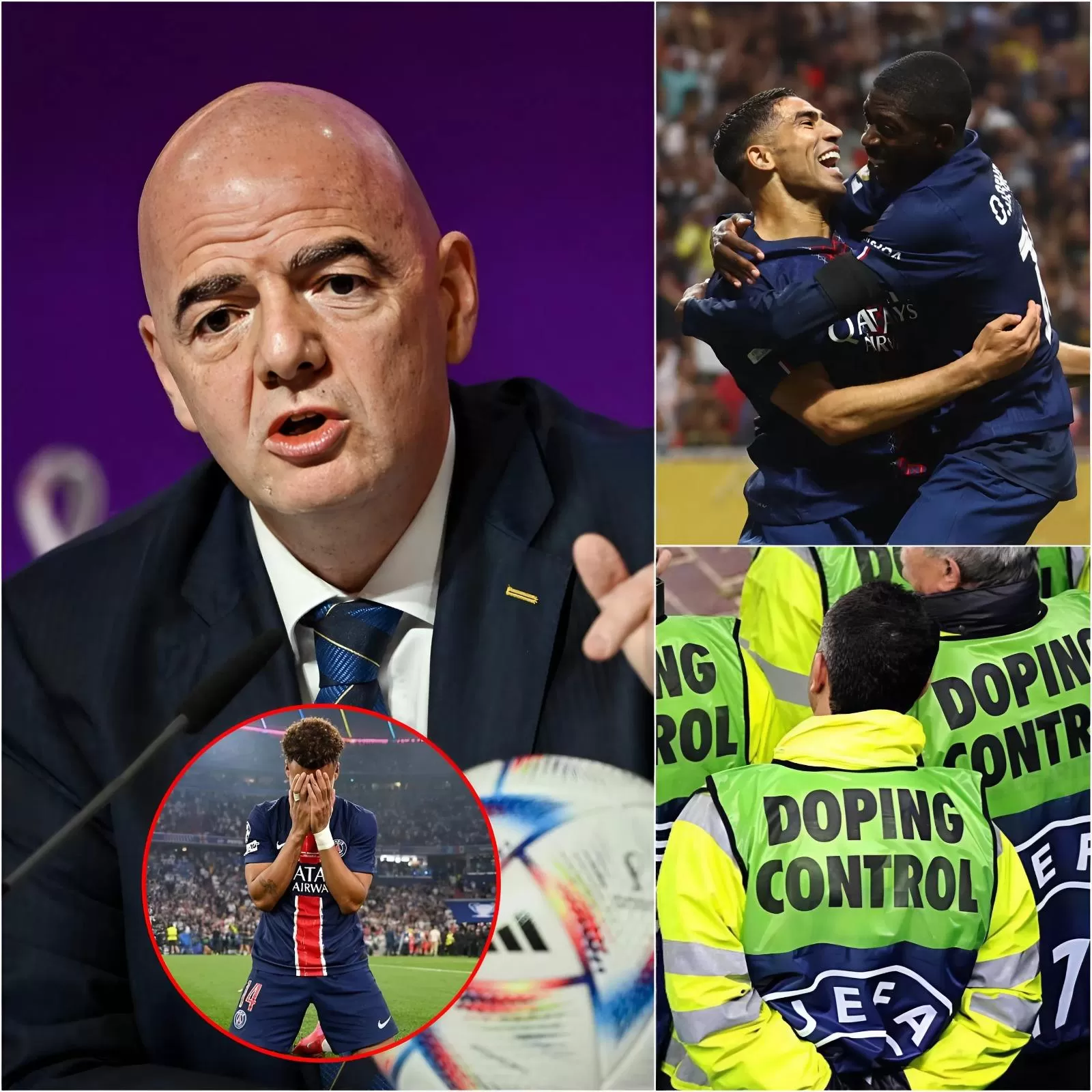 Cover Image for 🔥 EILMELDUNG: Zwei Spieler von PSG wurden von der FIFA zu einer Untersuchung einberufen, nachdem Bayern München eine Reihe erschütternder Beweise vorgelegt und ein sofortiges Eingreifen der FIFA gefordert hatte. 📄 Nach kurzer Ermittlungszeit hat die FIFA offiziell das Ergebnis bekannt gegeben – und es versetzt die PSG-Fans in große Unruhe 😱😰.