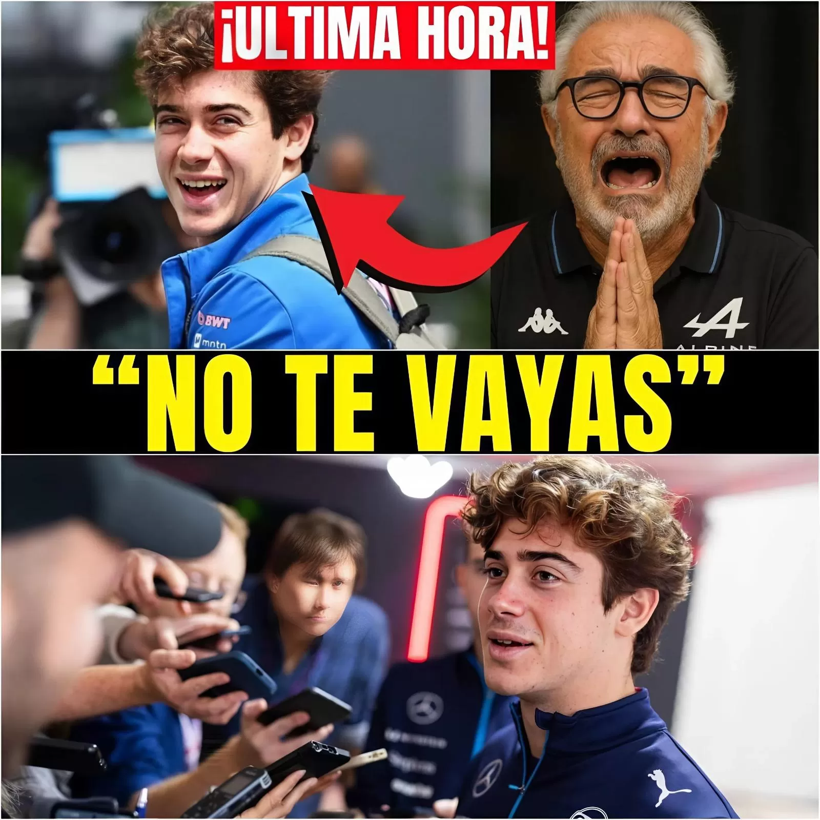 Cover Image for Hace 5 minutos: Briatore gritó exigiendo que Colapinto no se vaya tras la filtración que ha conmocionado a todo el mundo de la F1. Hỏi ChatGPT