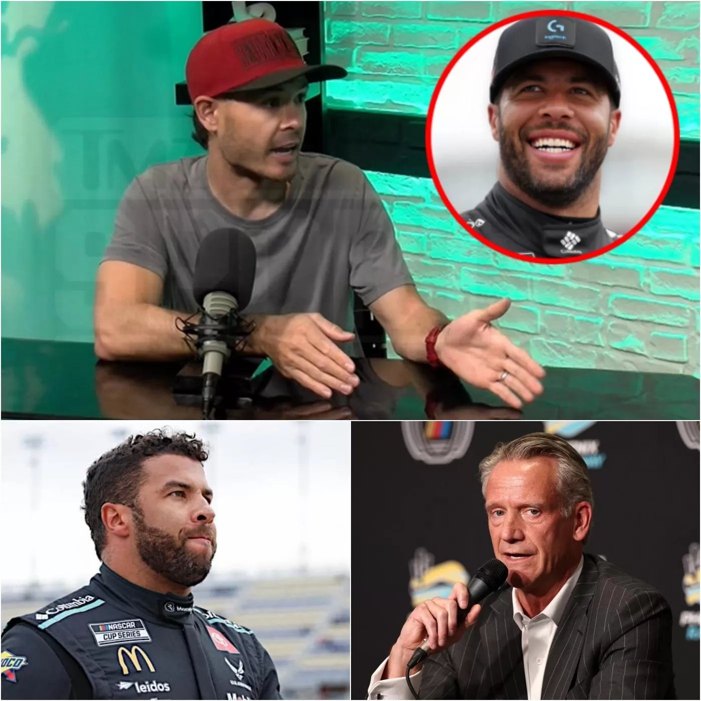 Cover Image for Kyle Larson’s LIVE 9-WORD REACTION after Bubba Wallace sues NASCAR for racial discrimination shocks fans!