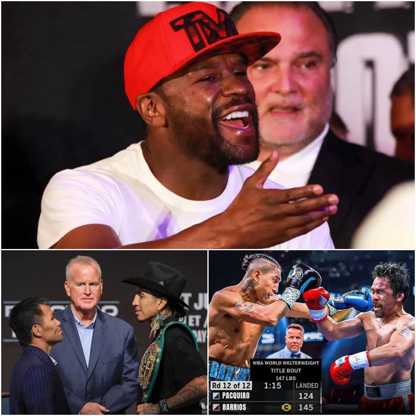 Cover Image for SHOCKING: Floyd Mayweather LOSES IT While Predicting Pacquiao Vs. Barrios Fight