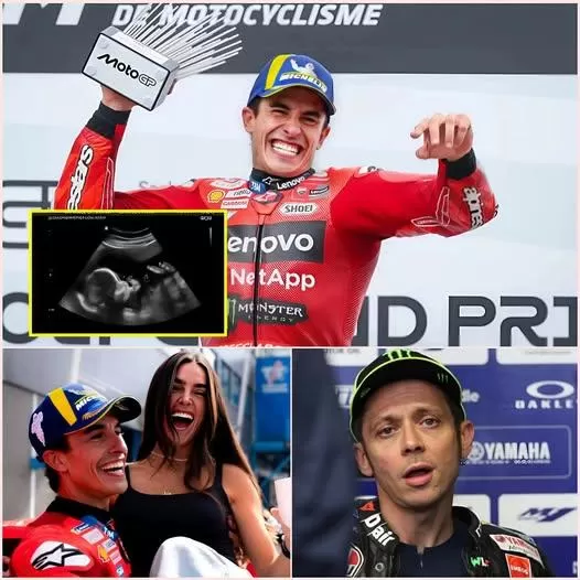 Cover Image for HUMOR: Marc Márquez ANUNCIÓ SORPRENDENTES BUENAS NOTICIAS con su novia Gemma Pinto, pero lo que vale la pena destacar aquí es que el NOMBRE DEL BEBÉ está directamente relacionado con Valentino Rossi, lo que provocó que este piloto protestara enérgicamente 😂