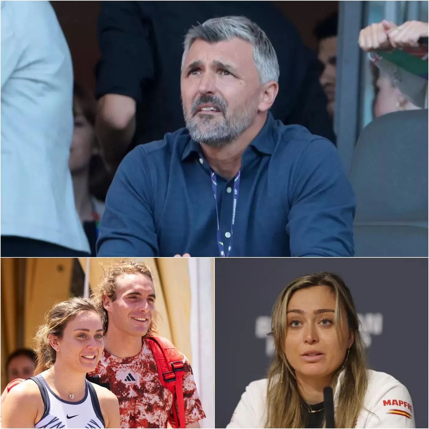 Cover Image for Goran Ivanisevic, coach of Stefanos Tsitsipas, surprised fans when he spoke about the current situation after his breakup with girlfriend Paula Badosa: “I think he was wrong to do that to her.” Stefanos Tsitsipas’ emotional response, breaking into tears, was: “I’m sorry, I shouldn’t have done that…” which prompted Paula Badosa to speak out immediately!