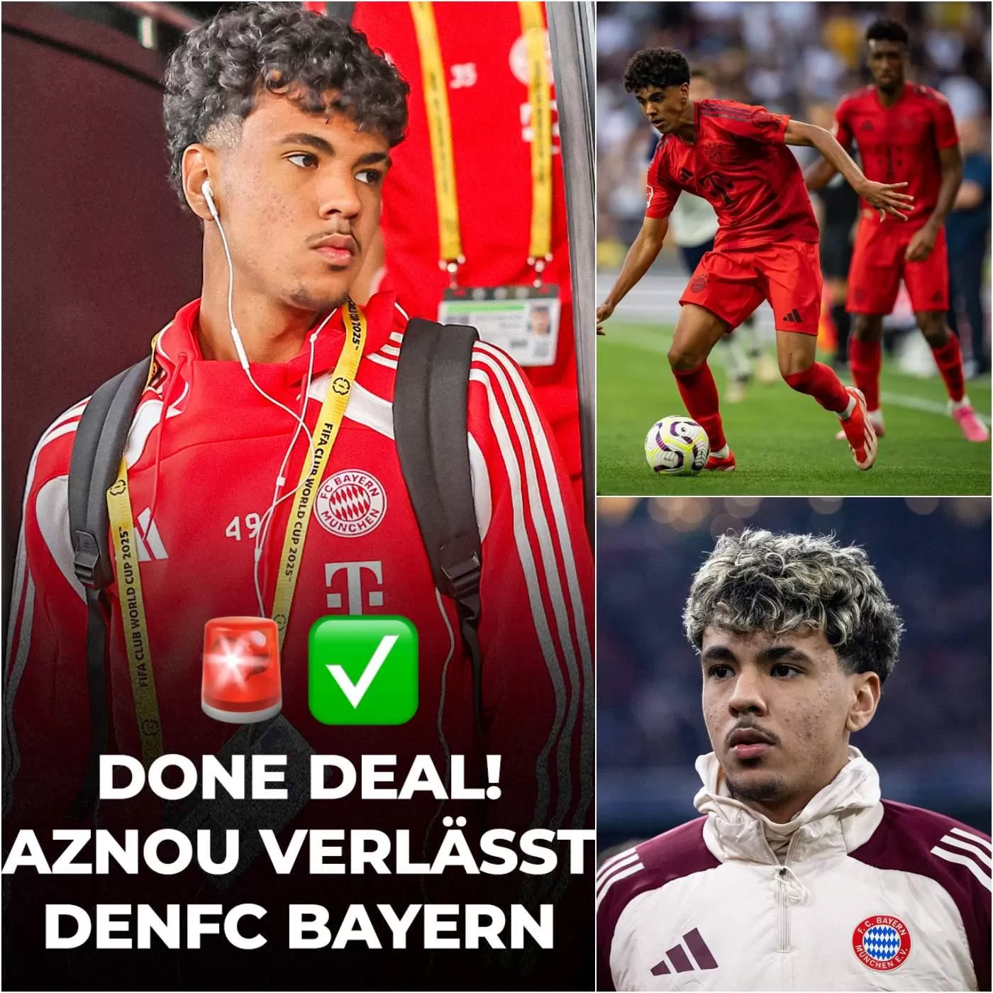 Cover Image for Deal abgeschlossen! Adam Aznou wurde für die Saison 2024/2025 zu einem unglaublich günstigen Preis an den FC Bayern München ausgeliehen, mit der Begründung, dass er nicht zur Taktik passt.