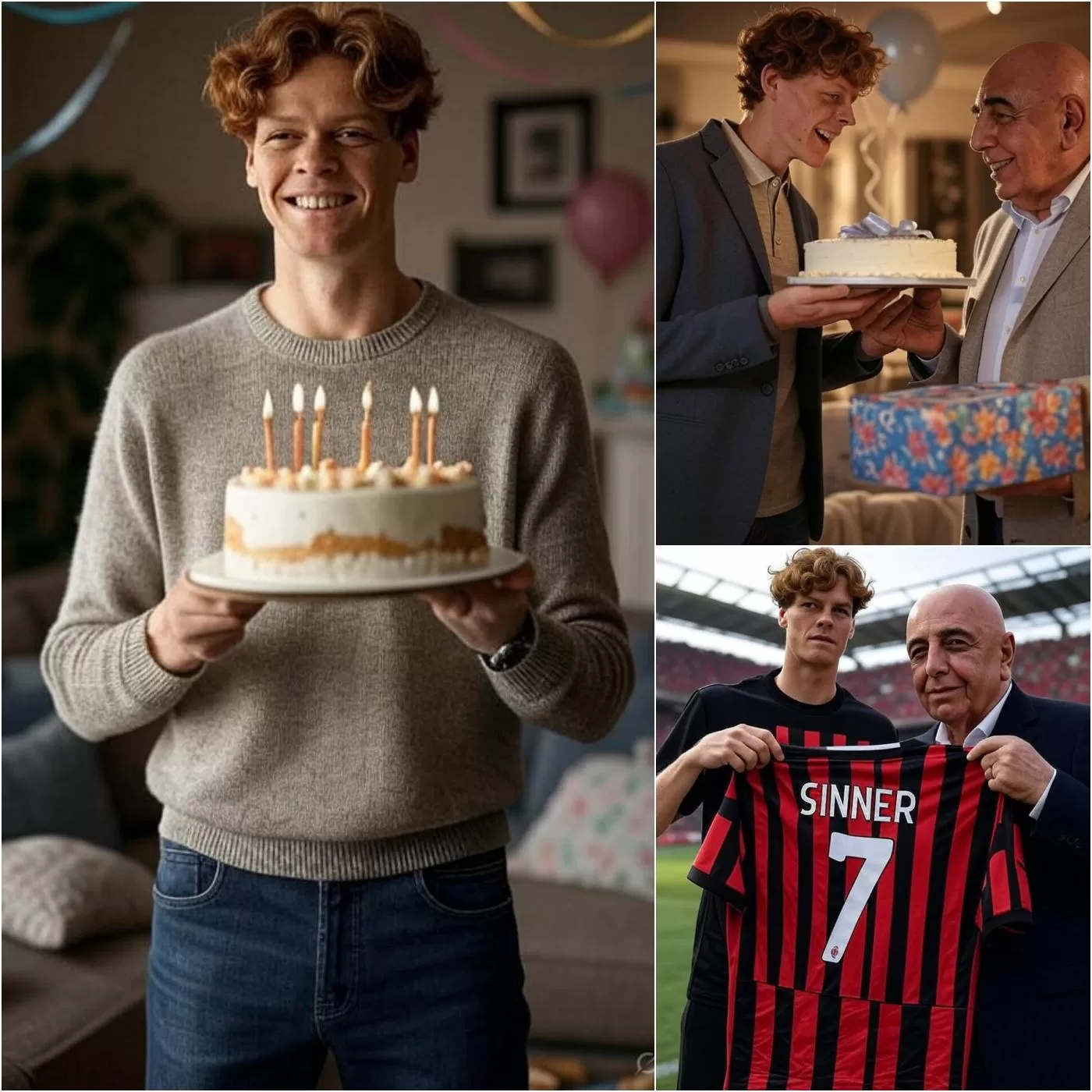 Cover Image for Jannik Sinner ha sorpreso i tifosi di tennis e calcio in Italia quando ha fatto un regalo inaspettato all’ex CEO del Milan, Adriano Galliani, considerato il CEO più grande di tutti i tempi. La reazione di Adriano ha sorpreso Sinner, e i fan sono esplosi di gioia quando è stato rivelato un contratto da milioni di dollari tra i due!