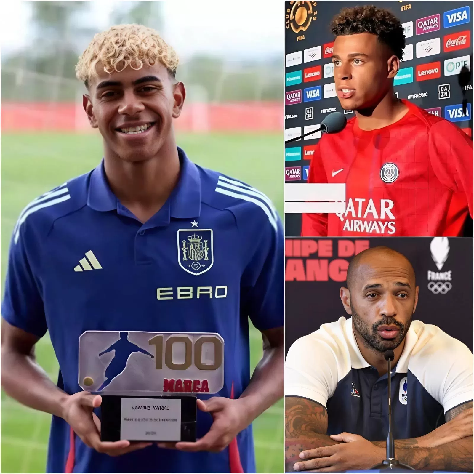 Cover Image for Désiré Doué ha declarado que es mejor que Lamine Yamal y ha recibido una respuesta de Thierry Henry que ha dejado en vergüenza al joven delantero francés.