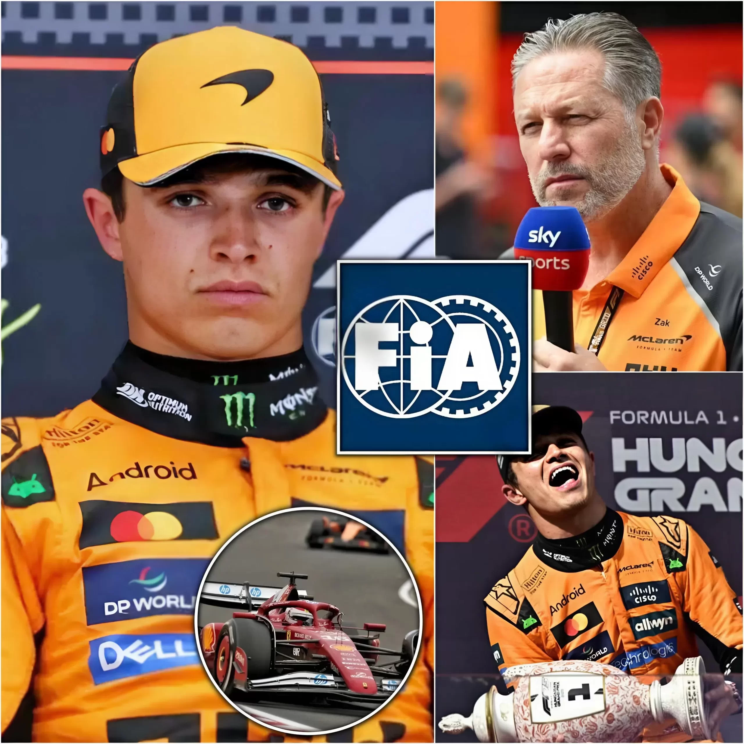 Cover Image for 🛑SVELATO: Lando Norris rischia di vedersi ANNULLARE LA VITTORIA dalla FIA dopo la fuga di un filmato inedito. Il boss della McLaren si è subito espresso sulla questione…