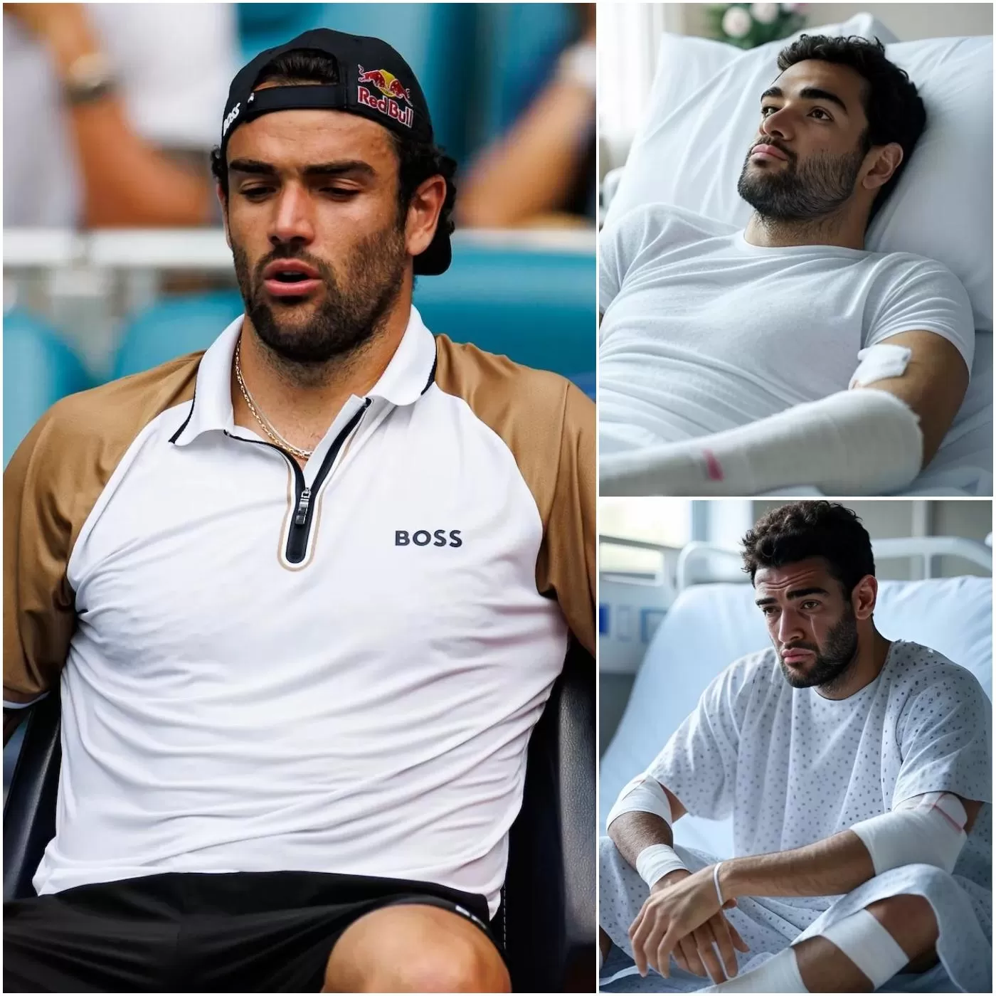 Cover Image for NOTIZIE SCONVOLGENTI: Matteo Berrettini, tennista professionista italiano, è stato ricoverato in ospedale dopo essere stato morso in un “POSTO SENSIBILE”. La sua situazione attuale…