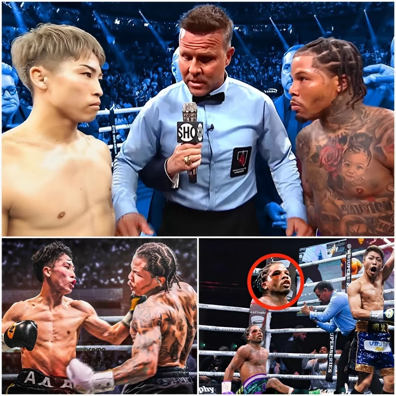 Cover Image for “The Monster” Inoue DESTROYS Gervonta Davis with a Round 3 Knockout in a Secret Fight – Tank Goes Out COLD! 🔥