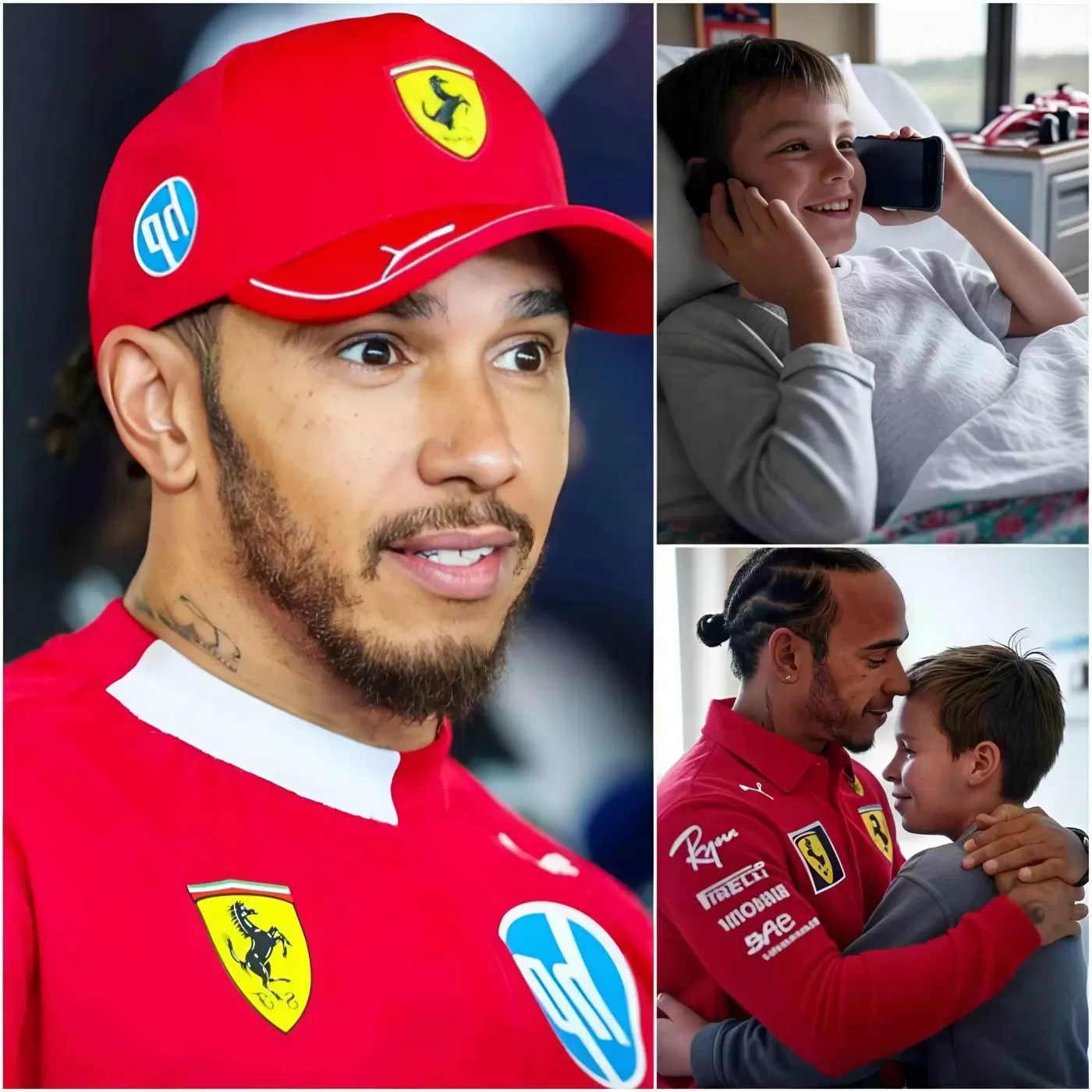 Cover Image for BUONE NOTIZIE: Un bambino di 11 anni che lottava contro un tumore maligno al cervello aveva un ultimo desiderio: chiamare il suo eroe, Lewis Hamilton. Ma quello che è successo dopo ha scioccato l’intero ospedale.