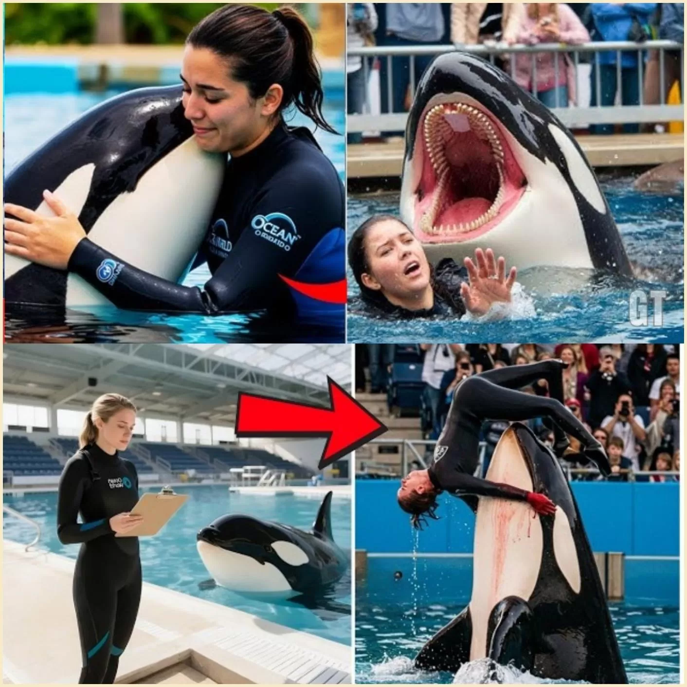 Cover Image for Há 30 minutos: Foi divulgado um vídeo da treinadora de orcas Jessica Radcliffe sendo atacada por uma baleia. Incidente chocante registrado em câmera!