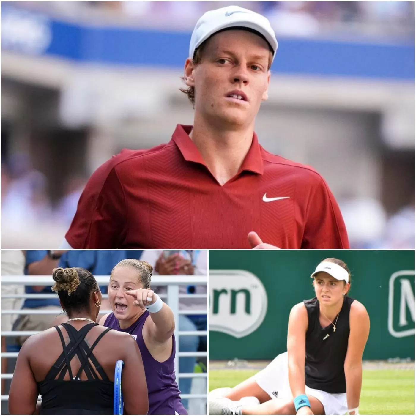 Cover Image for “NOI ITALIANI NON SIAMO COSI” Jannik Sinner Shocka l’Italia Intera Chiedendo l’Intervento dell’ITF, Richiedendo Immediatamente una Penalizzazione per Jelena Ostapenko Dopo che Lei ha Insultato, Umiliato e Razzialmente Discriminato Taylor Townsend: “Questo è uno sport per bianchi, lei è una persona di colore.” Jannik Sinner ha Risposto con una Frase che ha Fatto Esplodere l’Italia, Costringendo l’ITF a Rispondere Immediatamente, Imporre una Penalità Senza Precedenti nella Storia del Tennis contro Ostapenko!