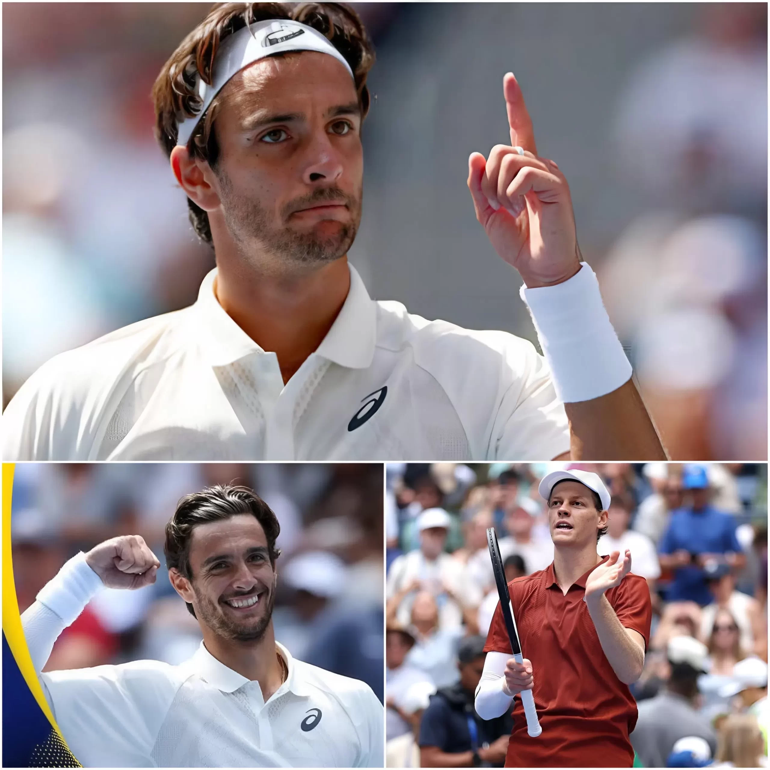 Cover Image for ⚙️Prima della partita tesa agli US OPEN, Lorenzo Musetti ha scioccato tutti con una dichiarazione audace diretta a Jannik Sinner: “Ti rispetto molto, ma non ti cederò facilmente!” I fan sono rimasti a bocca aperta davanti alla risposta tagliente di Sinner. Con solo 5 parole, ha fatto ridere l’intero stadio, facendo esclamare Bublik: “SEI DAVVERO UN ITALIANO FANTASTICO!” Questa storia si è diffusa rapidamente su tutti i media, e l’atmosfera agli US OPEN è esplosa con una tensione mai vista prima.