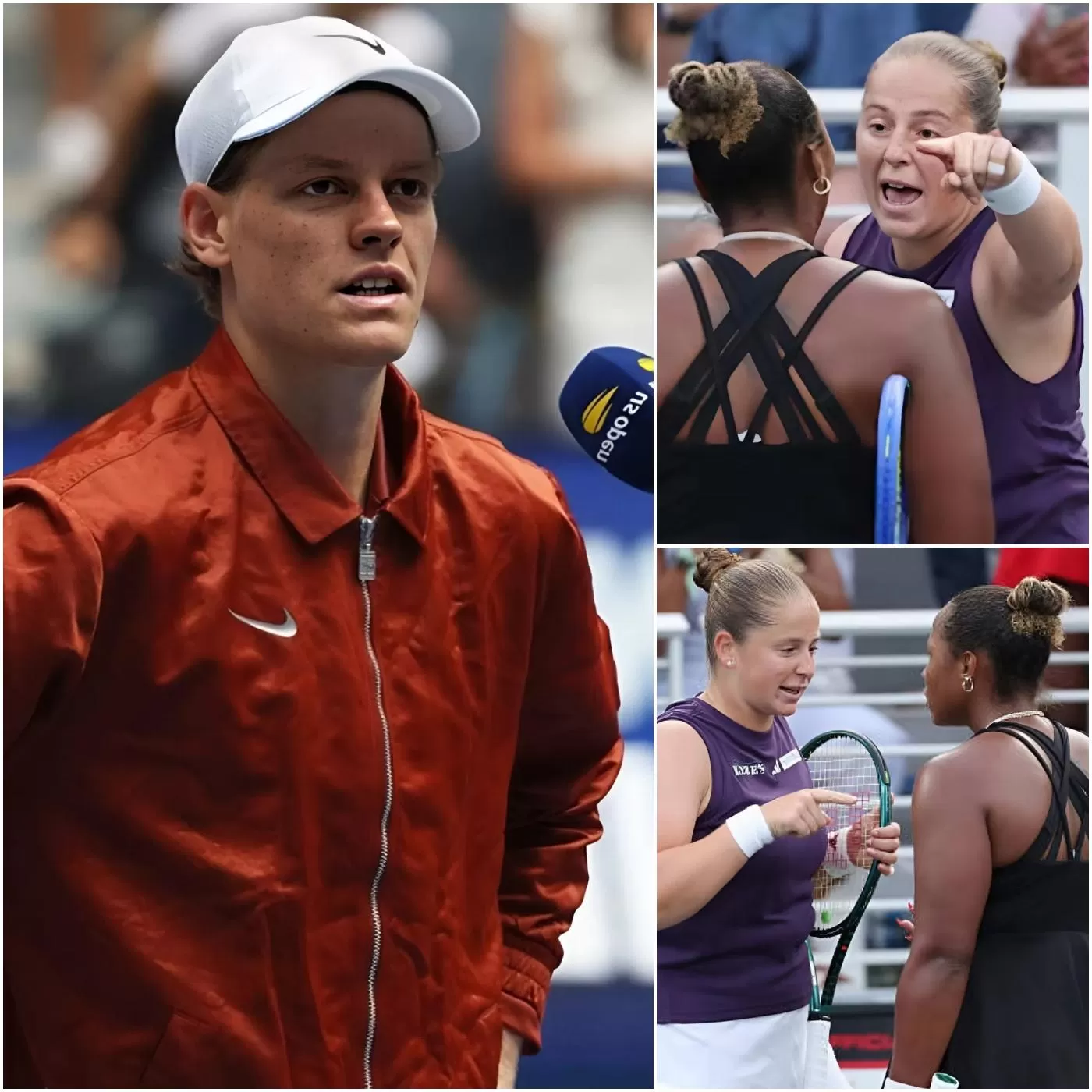 Cover Image for TEMPESTA AGLI US OPEN! 🔥 Dopo le rivelazioni shock di Taylor Townsend sull’attacco di Jelena Ostapenko (‘nessuna classe’), Jannik Sinner interviene a sorpresa con una frase destinata a far discutere milioni di tifosi: ‘Puoi vincere mille match, ma se non rispetti chi hai davanti non sarai mai un vero campione’. Ma il dettaglio nascosto nelle sue parole sta già facendo impazzire i social…