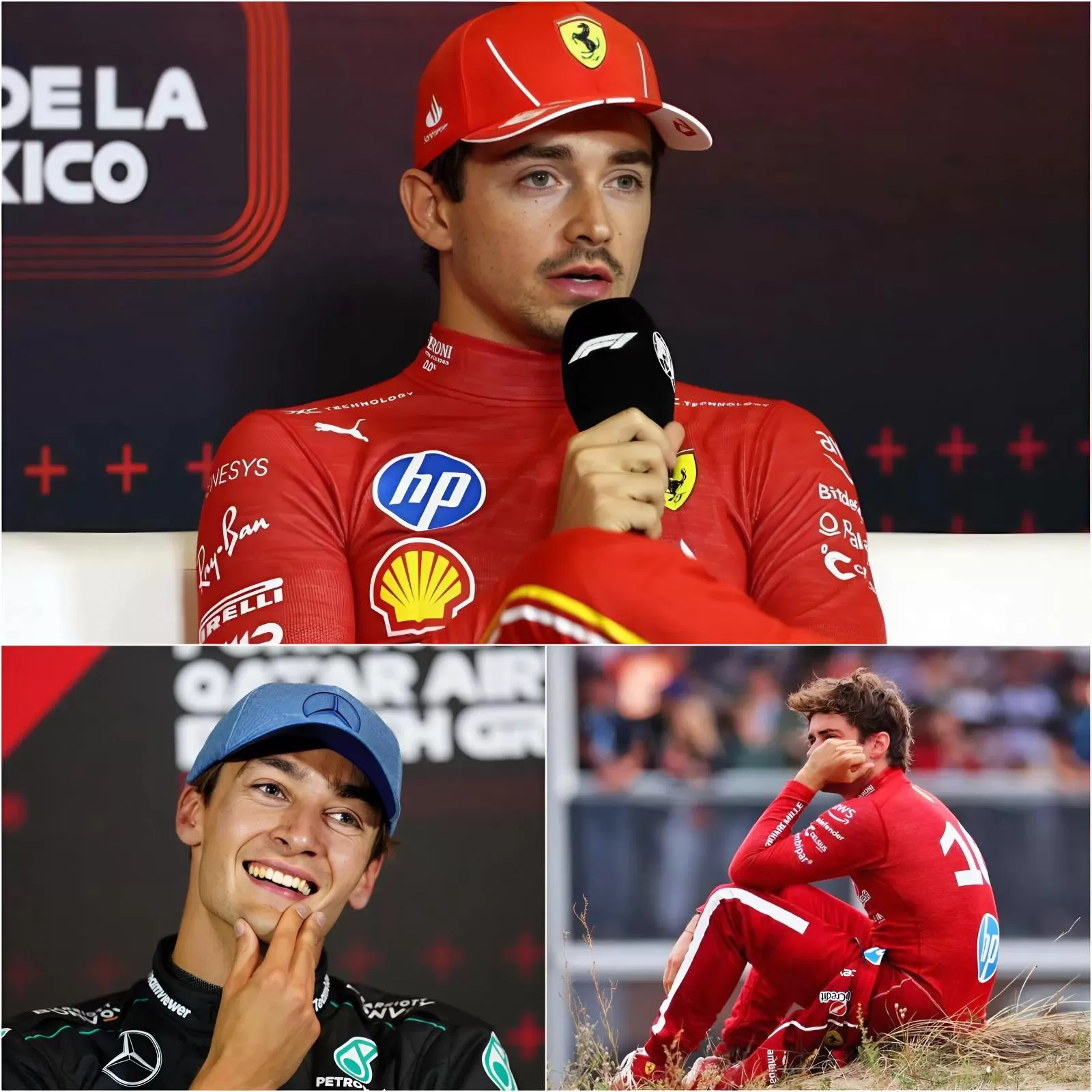 Cover Image for 5 MINUTI FA!! Charles Leclerc risponde a George Russell dopo le accuse “illegali” alla Ferrari