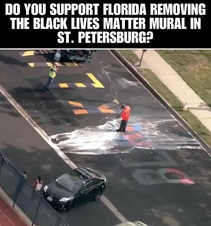 Cover Image for Black Lives Matter mural near Chicago defaced, changed to read ‘All Lives Matter’