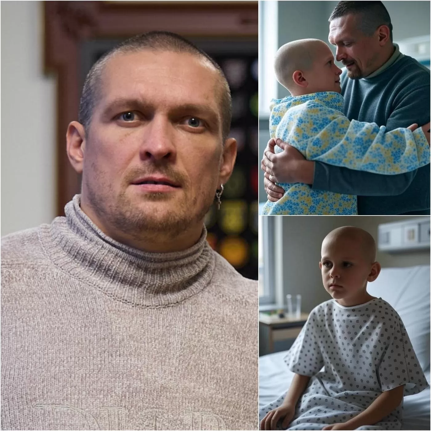 Cover Image for A 7-year-old boy battling a malignant brain tumor has one final wish: to call his idol, Oleksandr Usyk, to congratulate him on his historic win against Daniel Dubois. But what Oleksandr Usyk does for the boy right after that is not just a simple phone call; it’s a much bigger gesture, a heartfelt act that leaves both the hospital and the boy’s family utterly amazed!