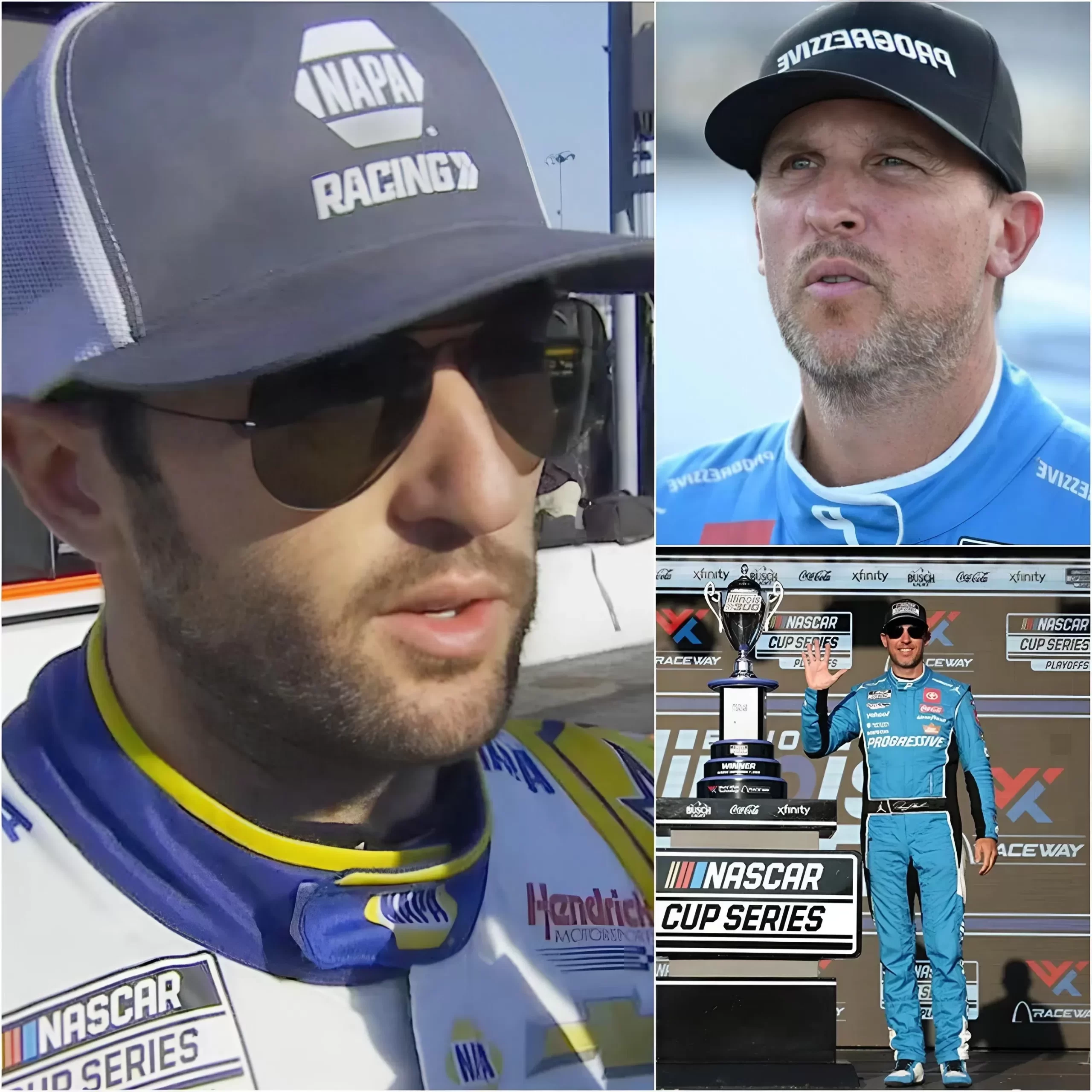 Cover Image for CONFIRMED🔴: Chase Elliott presents new evidence alleging Denny Hamlin cheated to gain winning advantage at Sonoma. NASCAR OFFICIALLY steps in…
