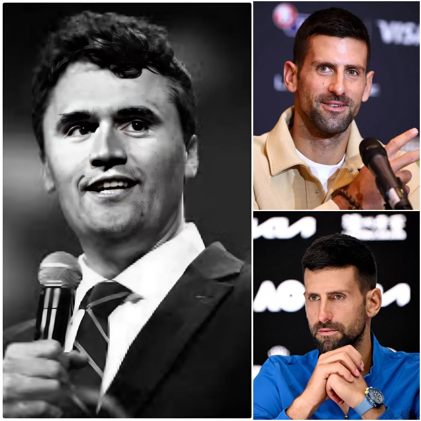 Cover Image for ¡🛎¡SORPRESA! ‘Como una broma, todos son marionetas de él… T.R.U.M.P…’ Novak Djokovic se pronuncia sobre el asesinato de Charlie Kirk – Es verdaderamente trágico, justo antes del incidente, Kirk me envió un mensaje de 12 palabras sobre un patrocinio secreto… Todo eso ya pasó, no se puede cambiar – Novak Djokovic no puede permanecer en silencio, sus palabras dejan a todos sorprendidos, ¡el mundo entero está en shock! ¡Detalles completos a continuación 👇👇👇