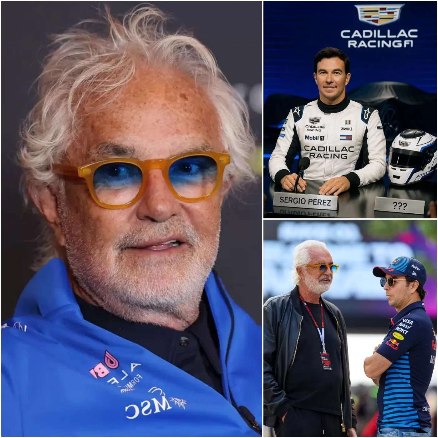 Cover Image for ‘Hij vroeg me…’ Flavio Briatore onthult opmerkelijk telefoontje van Sergio Pérez dat Cadillac-contract schokte en verdrietig en teleurgesteld achterliet