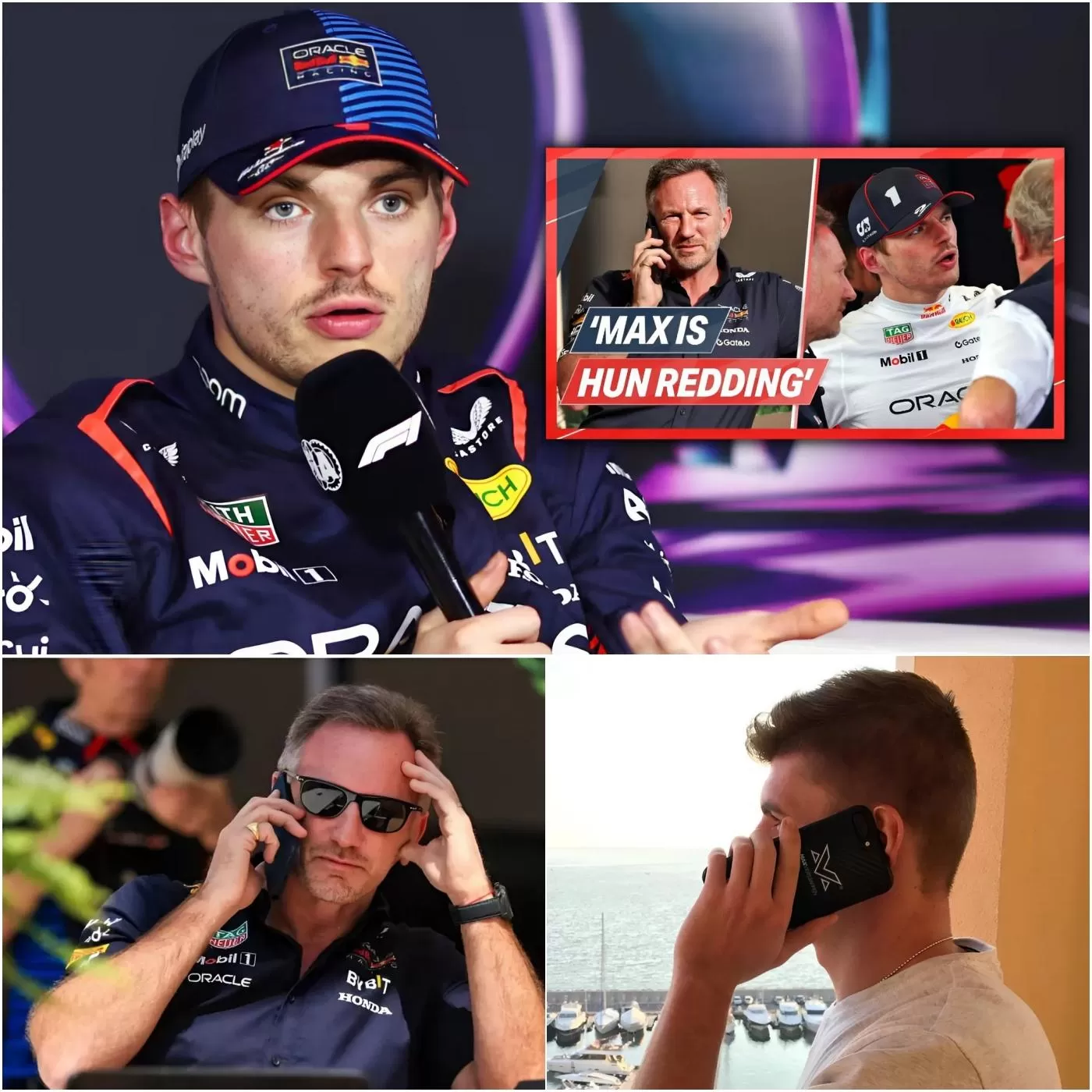 Cover Image for ⚡ SHOCK IN FORMULA 1: Christian Horner admits only Max Verstappen can save Red Bull, but in a secret phone call Verstappen makes him shudder with five brutal words
