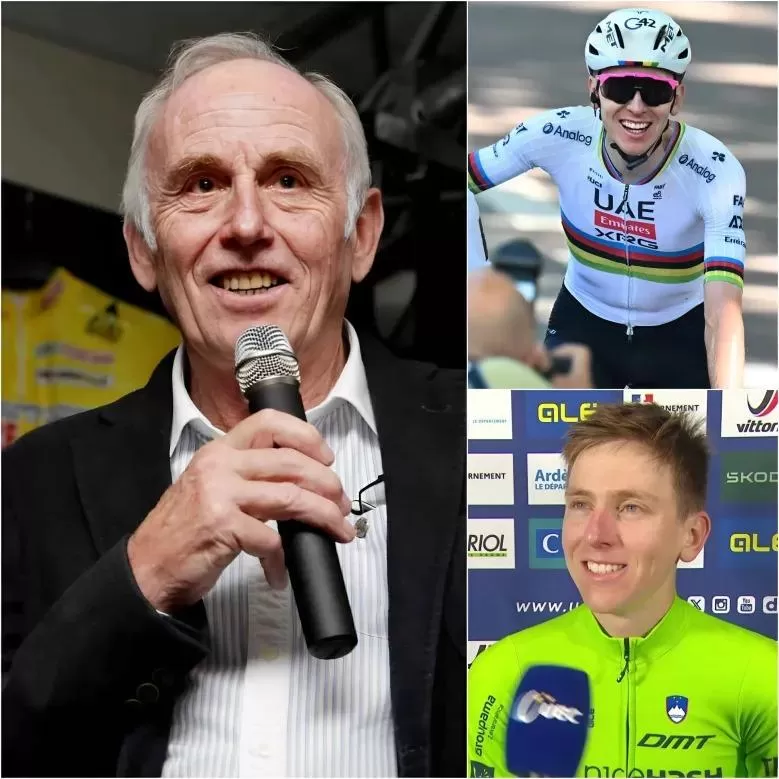 Cover Image for “Touching him is like touching me… Cycling legend Joop Zoetemelk has spoken out for the first time in defense of Tadej Pogañar, who has been repeatedly criticized for allegedly cheating at Il Lombardia 2025. “This is a battleground for sporting heroes, not a battleground for vulgar and cruel words or dark conspiracies. Is this sport ever fair?” The fans exploded and applauded non-stop. Five minutes later, Tadej Pogañar smiled back, making Joop Zoetemelk extremely proud.