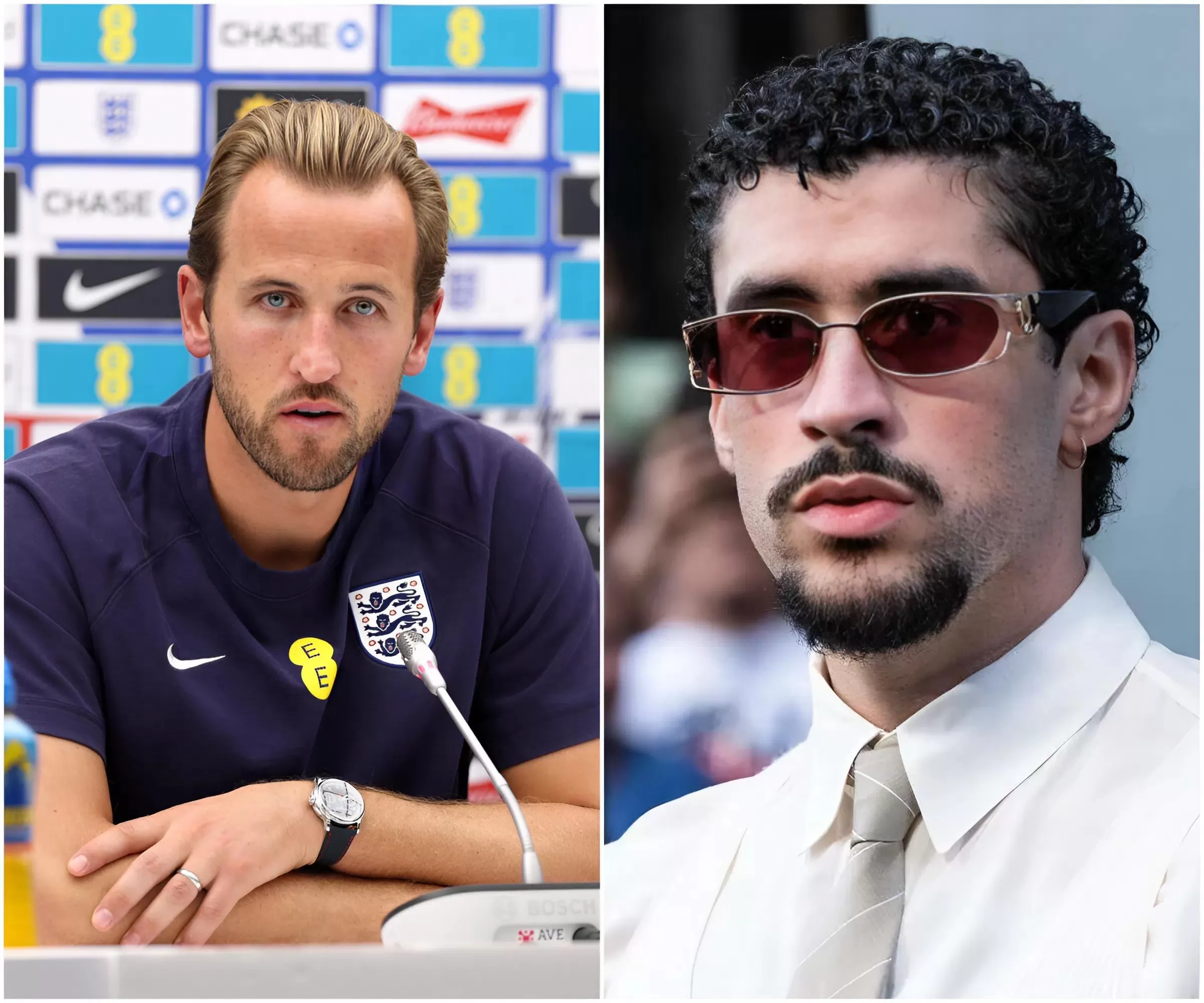 Cover Image for „Die Musik von Bad Bunny gibt mir das Gefühl, als würde ich den Ball über alle Grenzen hinaus dribbeln.“ Harry Kane, Stürmer Nummer eins des FC Bayern München, soll von der kreativen Welle von Bad Bunny „mitgerissen“ worden sein – dem Latin-Star, der mit seinem neuen Kunstprojekt die Musikwelt aufrüttelt.