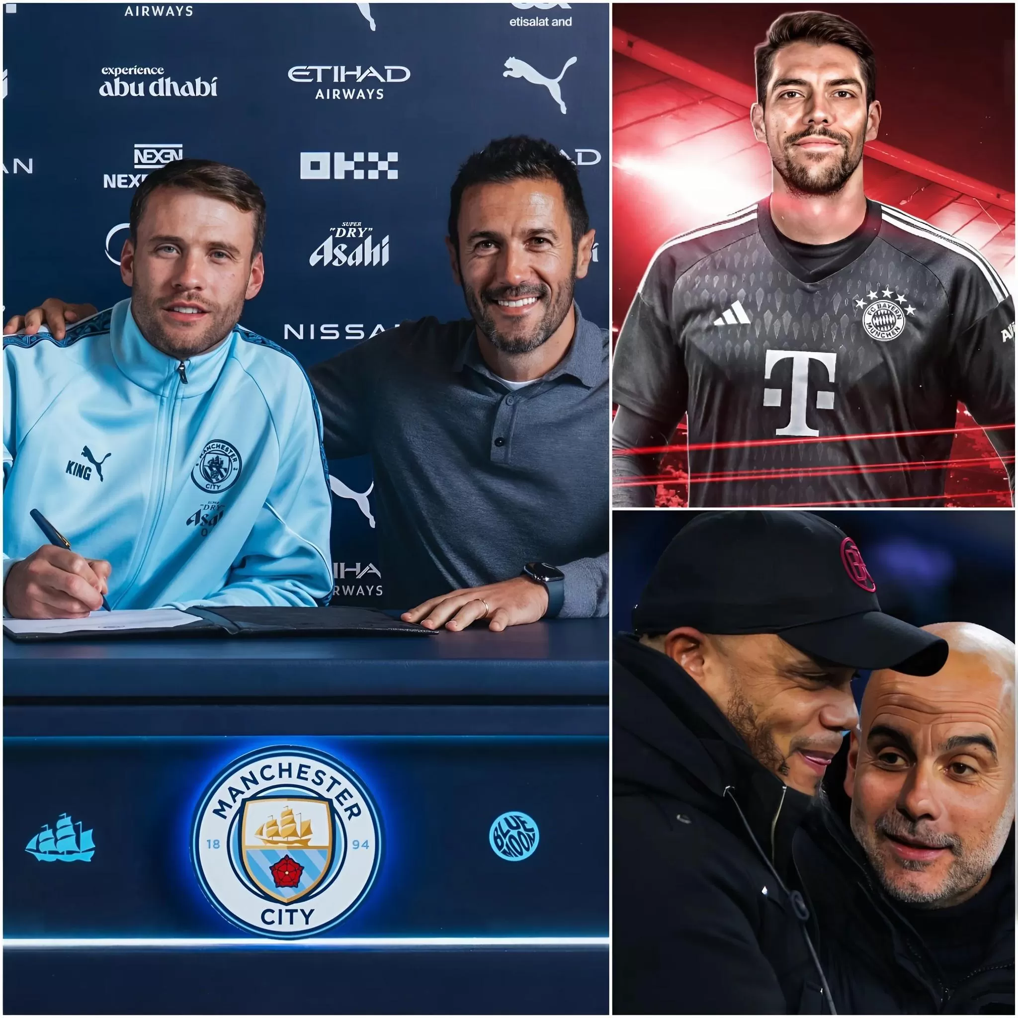Cover Image for Offiziell: Das „TRANSFER-DOMINO“ ist eingetreten – der FC Bayern München hat die Verpflichtung von Torhüter Stefan Ortega von Manchester City abgeschlossen. Unmittelbar danach hat Man City Torwart Marcus Bettinelli vom FC Chelsea verpflichtet. Beide Transfers sollen innerhalb der nächsten 24 Stunden abgeschlossen werden und sorgen aufgrund ihrer Geschwindigkeit für großes Erstaunen.