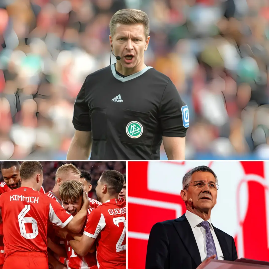 Cover Image for 🚨 OFFIZIELL: Schiedsrichter Tobias Stieler wird derzeit von der FIFA untersucht, da er im Verdacht steht, das Ergebnis beim 4:0-Sieg des FC Bayern gegen Club Brugge manipuliert zu haben. Der Präsident des FC Bayern, Herbert Hainer, hat sofort auf den Vorfall reagiert, was die Fans völlig schockierte.