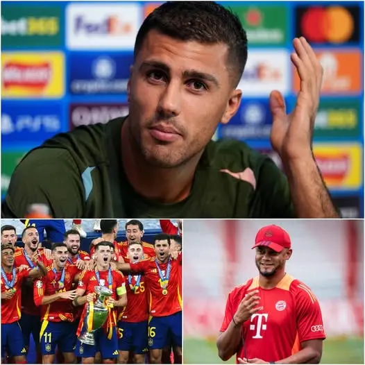 Cover Image for BREAKING NEWS:‼️ Ich habe alles getan, um ihn zu überzeugen, mit mir zu Man City zu kommen, aber er sagte, dass seine Entscheidung bereits getroffen sei und er zu Bayern wechseln werde. Es tut mir leid für seine Karriere, denn er wird niemals den Ballon d’Or bei Bayern gewinnen”, bestätigte Man City-Star Rodri, dass sein 100 Millionen Pfund teurer internationaler Teamkollege voraussichtlich im Januar mit einer Rekordablösesumme zu Bayern wechseln wird, nachdem er kürzlich beim Ballon d’Or übergangen wurde. WIR WERDEN DIE CHAMPIONS LEAGUE MIT IHM HIER GEWINNEN