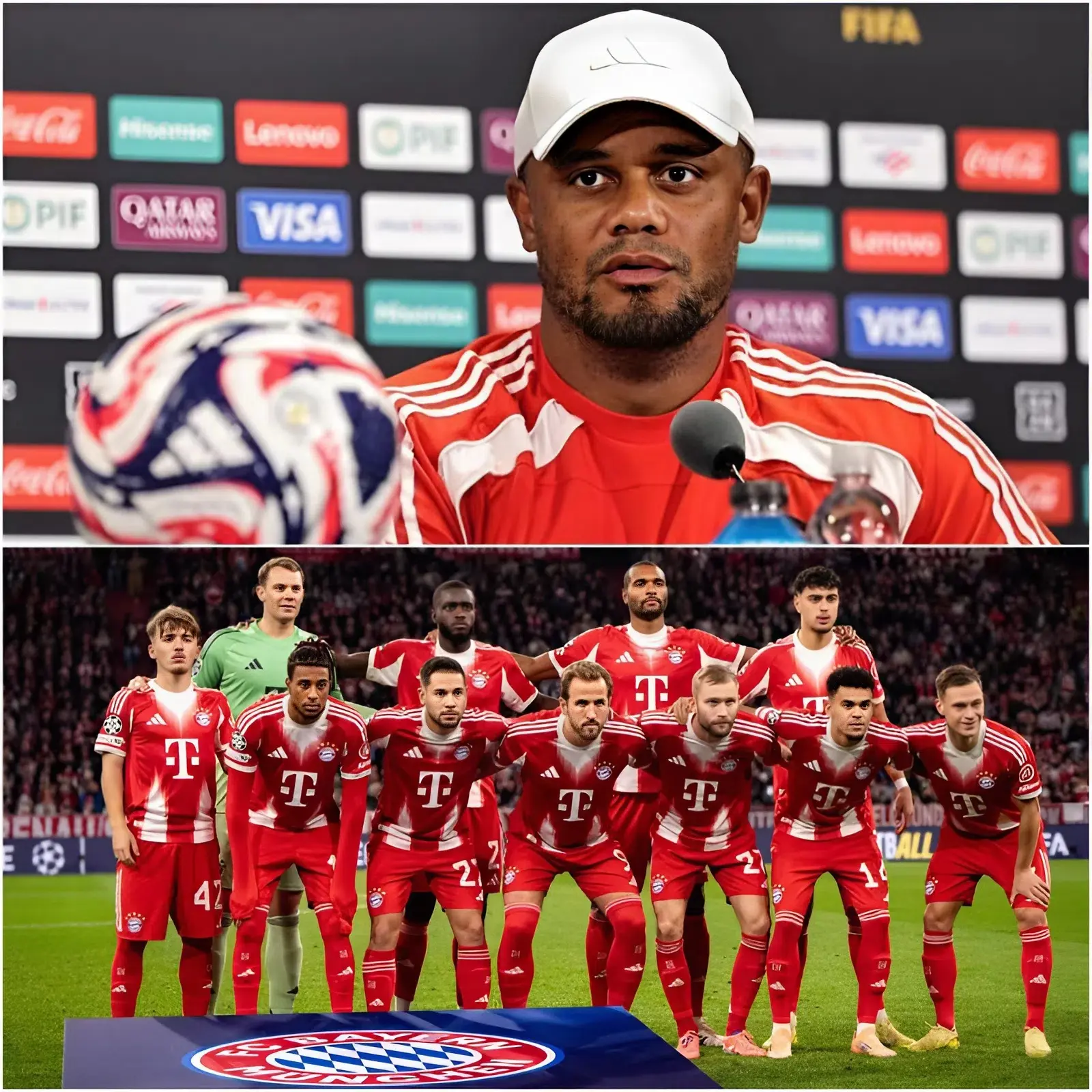 Cover Image for Bayern München hat offiziell die Liste der 2 Spieler bekannt gegeben, die aus dem heutigen Spiel gegen Borussia Mönchengladbach ausgeschlossen wurden. Trainer Vincent Kompany hat diese Nachricht selbst überbracht, was in den Medien für großes Aufsehen sorgte… Sieh dir die vollständige Liste unten an 👇👇.