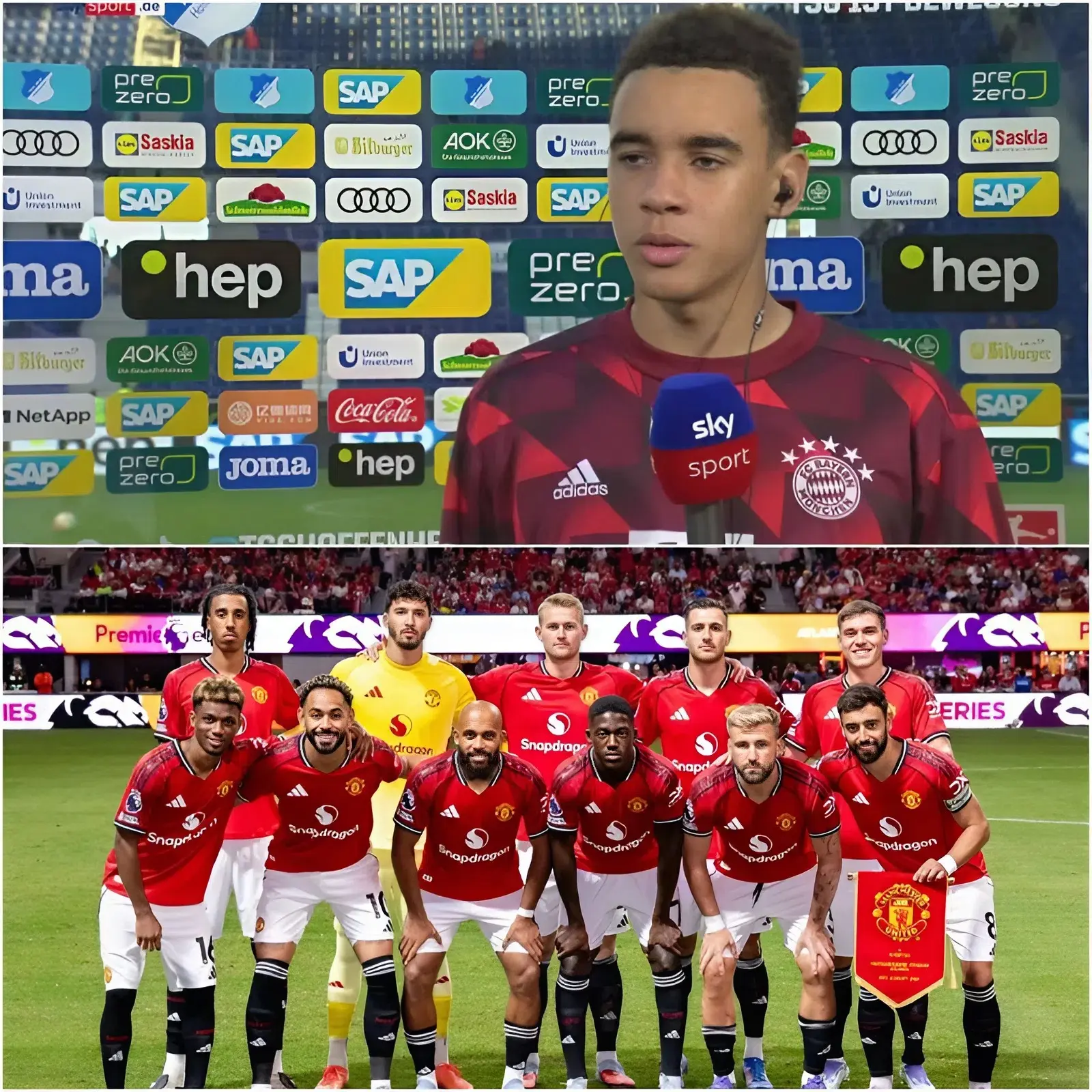 Cover Image for 🚨🚨BREAKING NEWS:‼️„Ich habe zusammen mit Top-Spielern wie Kane, Muller und sogar Mane gespielt, aber dieser besondere Manchester United-Spieler ist mein Favorit und derjenige, den ich im Fußball am meisten respektiere – nicht wegen irgendetwas anderem, sondern wegen seines einzigartigen Spielstils“, enthüllt Bayern-Superstar Jamal Musiala den EINEN Manchester United-Star, den er VOLLSTÄNDIGE GESCHICHTE: LINK IN DEN KOMMENTAREN 👇👇